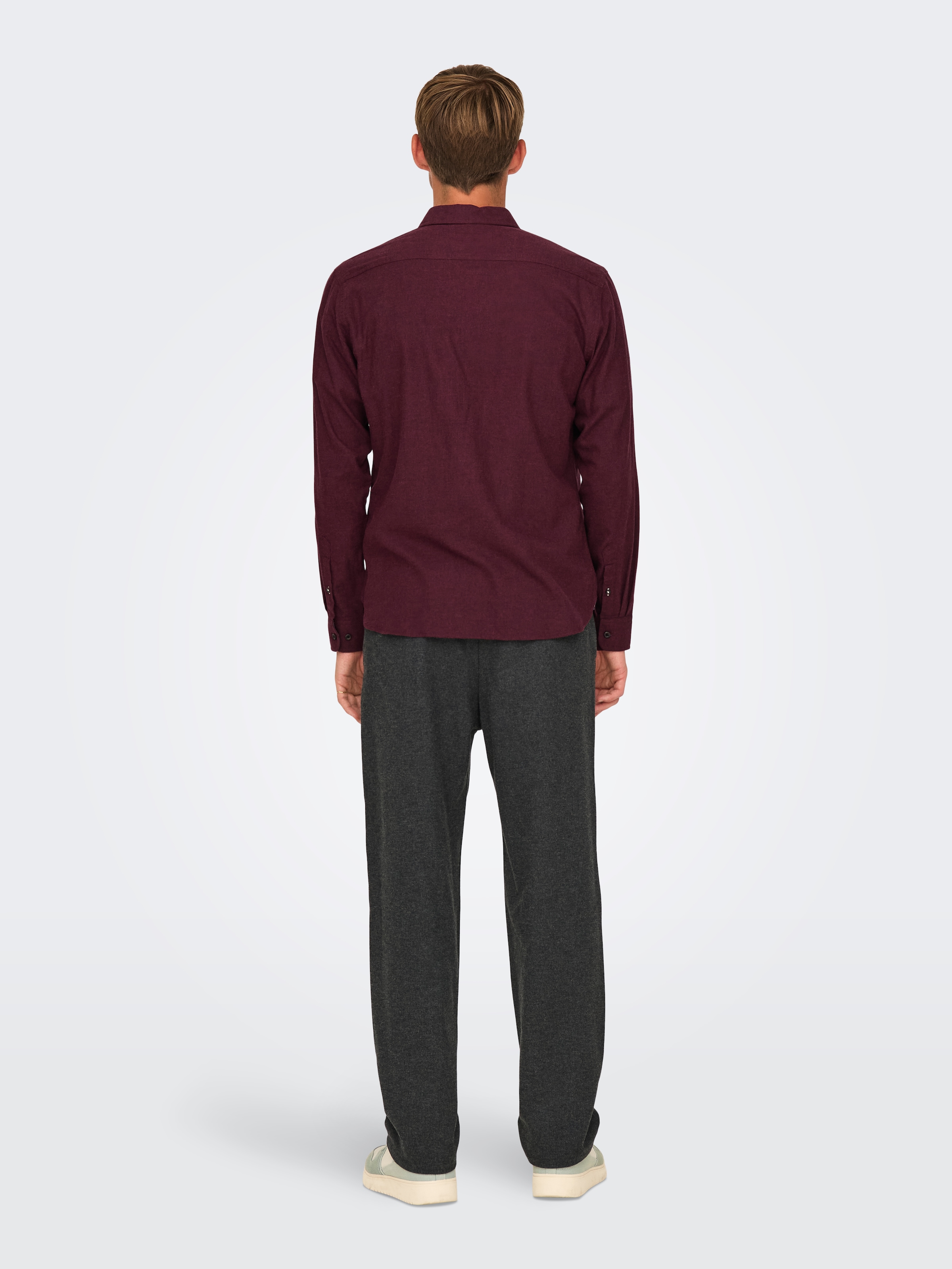 ONLY & SONS Langarmhemd »ONSROAD LIFE REG MELANGE LS SHIRT NOOS«