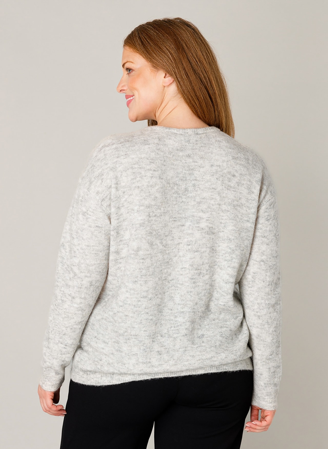 Base Level Curvy Cardigan »Yulia«, mit Woll-Anteil und Knopfleiste