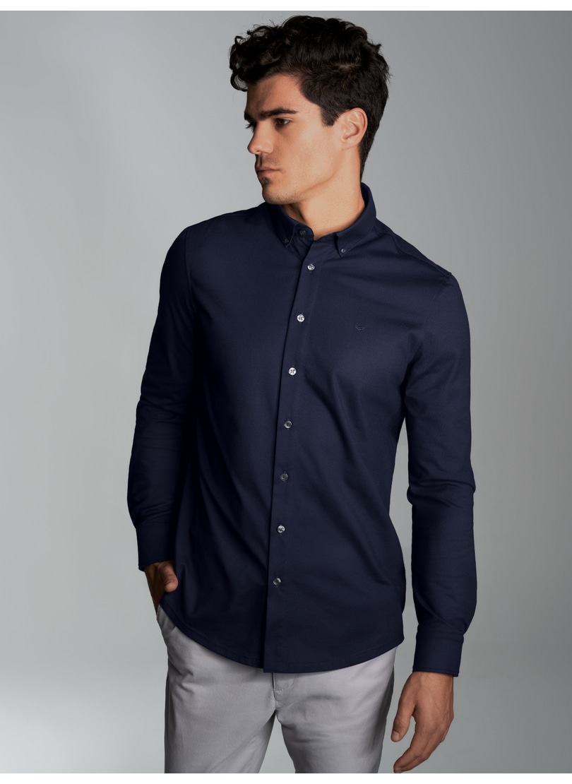 Trigema Poloshirt "TRIGEMA Business-Hemd aus DELUXE-Single-Jersey" 1 Stk.