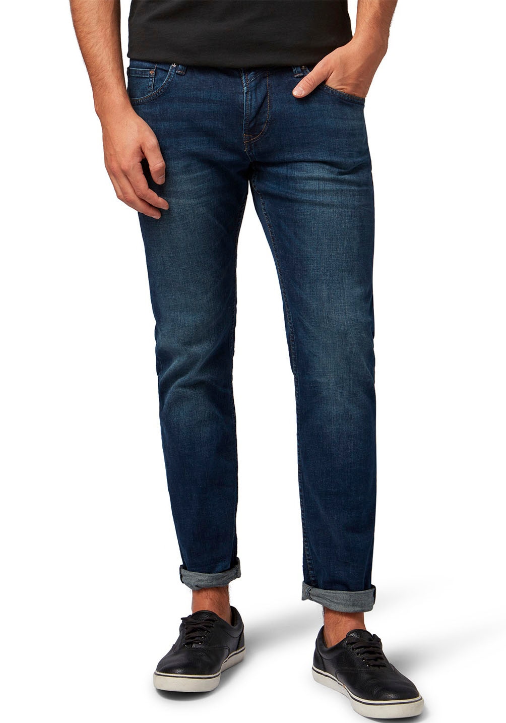 TOM TAILOR Denim Slim-fit-Jeans »PIERS« Slim fit mit etwas niedrigerer Leibhöhe