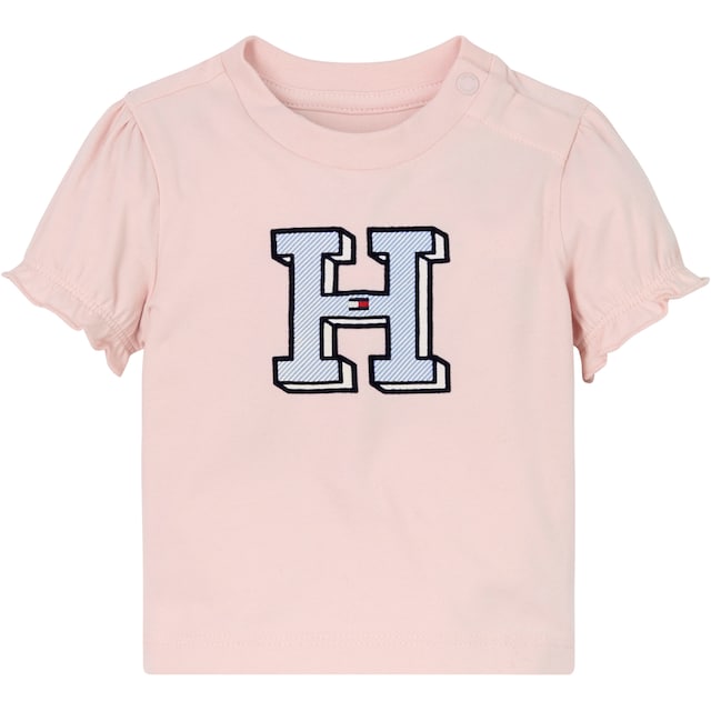 ✵ Tommy Hilfiger T-Shirt »BABY ITHACA H TEE S/S«, mit Drucker, Rüsche am  Ärmel, Hilfiger Logo-Print günstig bestellen | Jelmoli-Versand