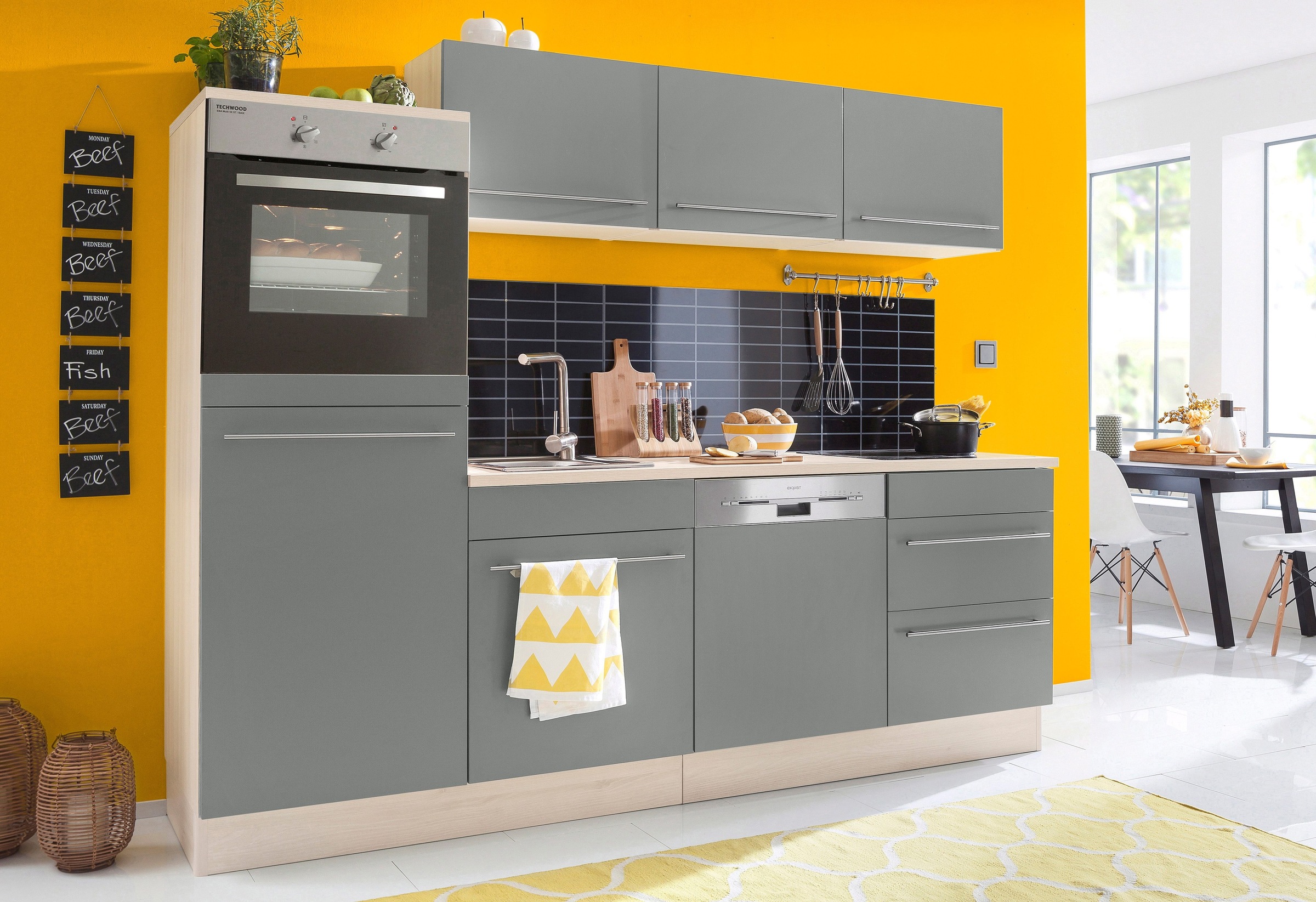 OPTIFIT Spülenschrank "Bern" 60 cm breit, mit 1 Tür, mit höhenverstellbaren Füßen, mit Metallgriff