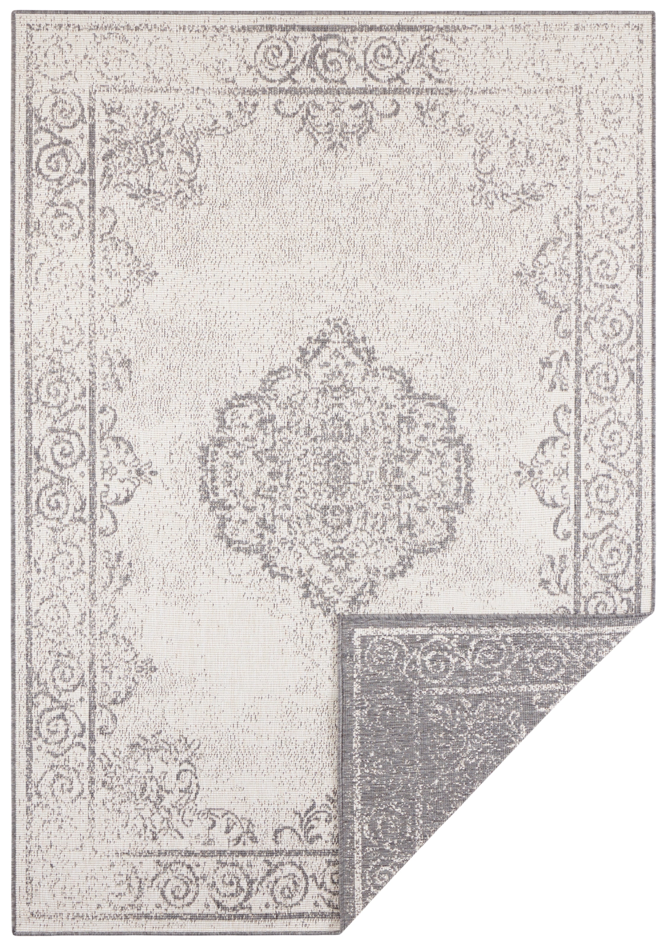 HANSE Home Teppich »CEBU Wendeteppich«, rechteckig, 5 mm Höhe, In-& Outdoor, Wetterfest, Balkon, Wohnzimmer, Wasserfest, Orientalisch