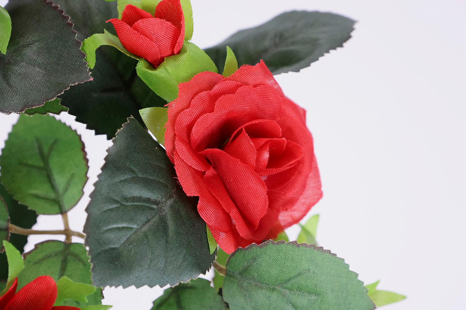 I.GE.A. Kunstblume »Künstlicher Rosenbusch«, Kunstrose Blume Strauss Bouquet Rosen Rosenbouquet Wildrose