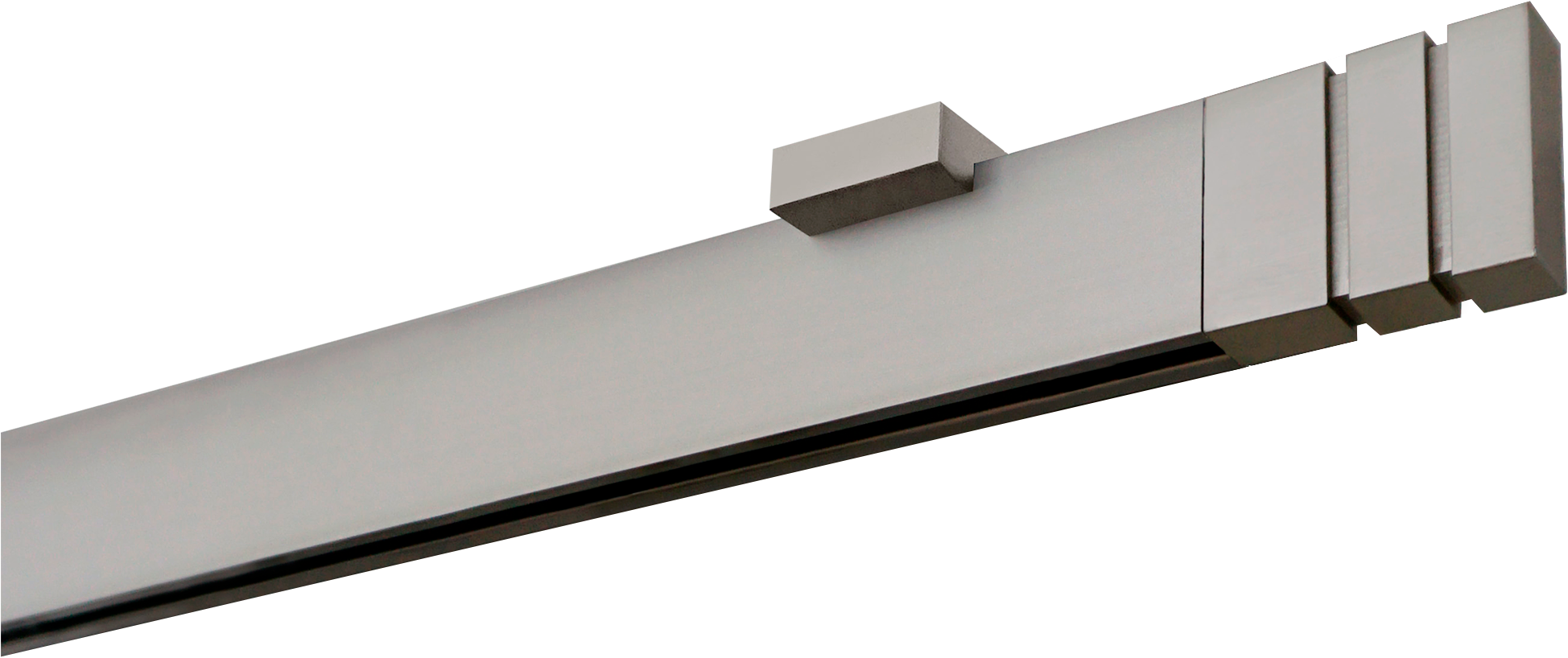 GARESA Gardinenstange »FLAT«, 1 läufig-läufig, Wunschmasslänge, Rechteckprofil, Deckenmontage, perfekter Lauf, modern, verlängerbar