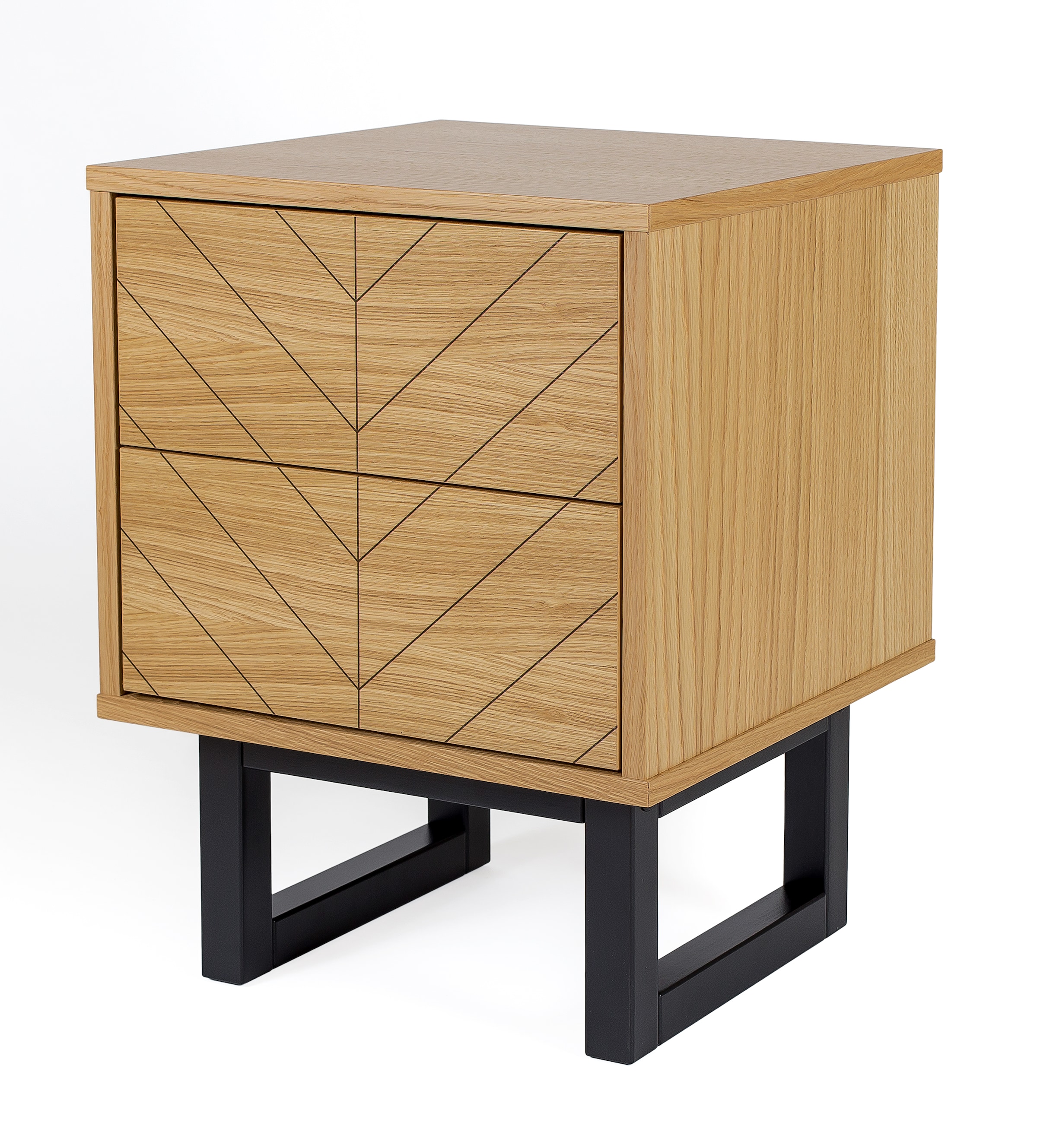 Woodman Nachttisch, Holzfurnier aus Eiche, FSC®-zertifiziert