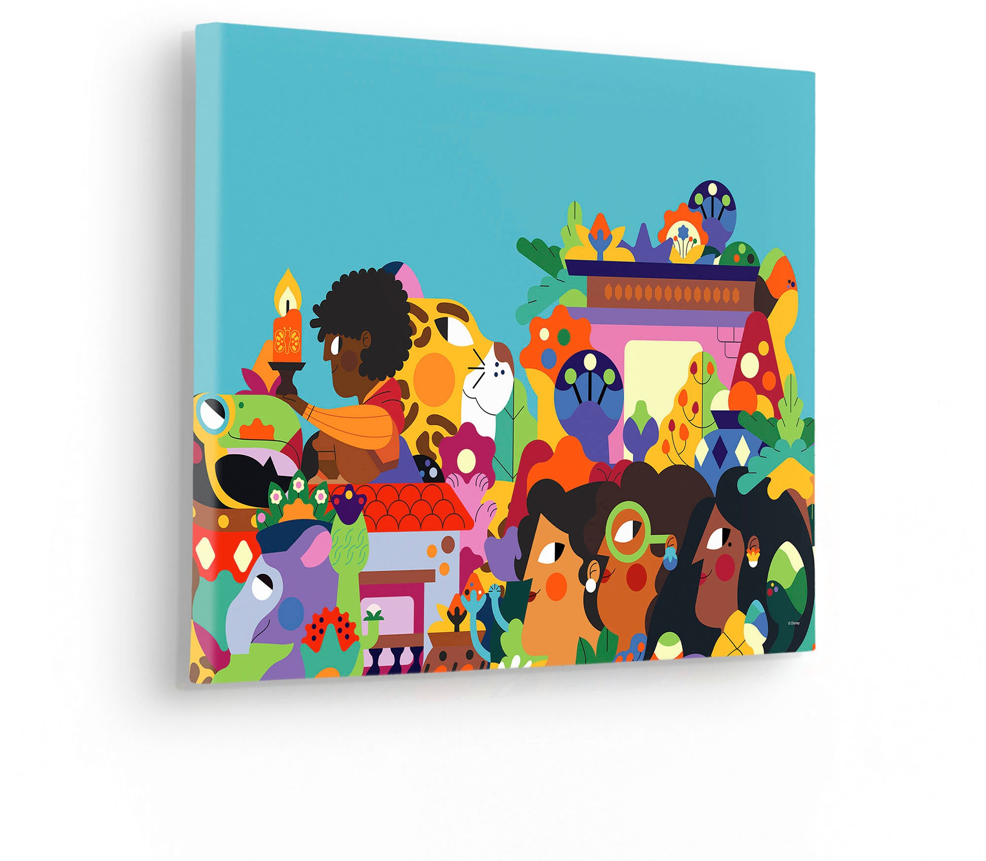 Komar Leinwandbild »Encanto Colours of Columbia - Grösse 30 x 40 cm«, Disney, (1 St., 30 x 40 cm (Breite x Höhe), Keilrahmenbild mit Echtholzrahmen, Kinderzimmer