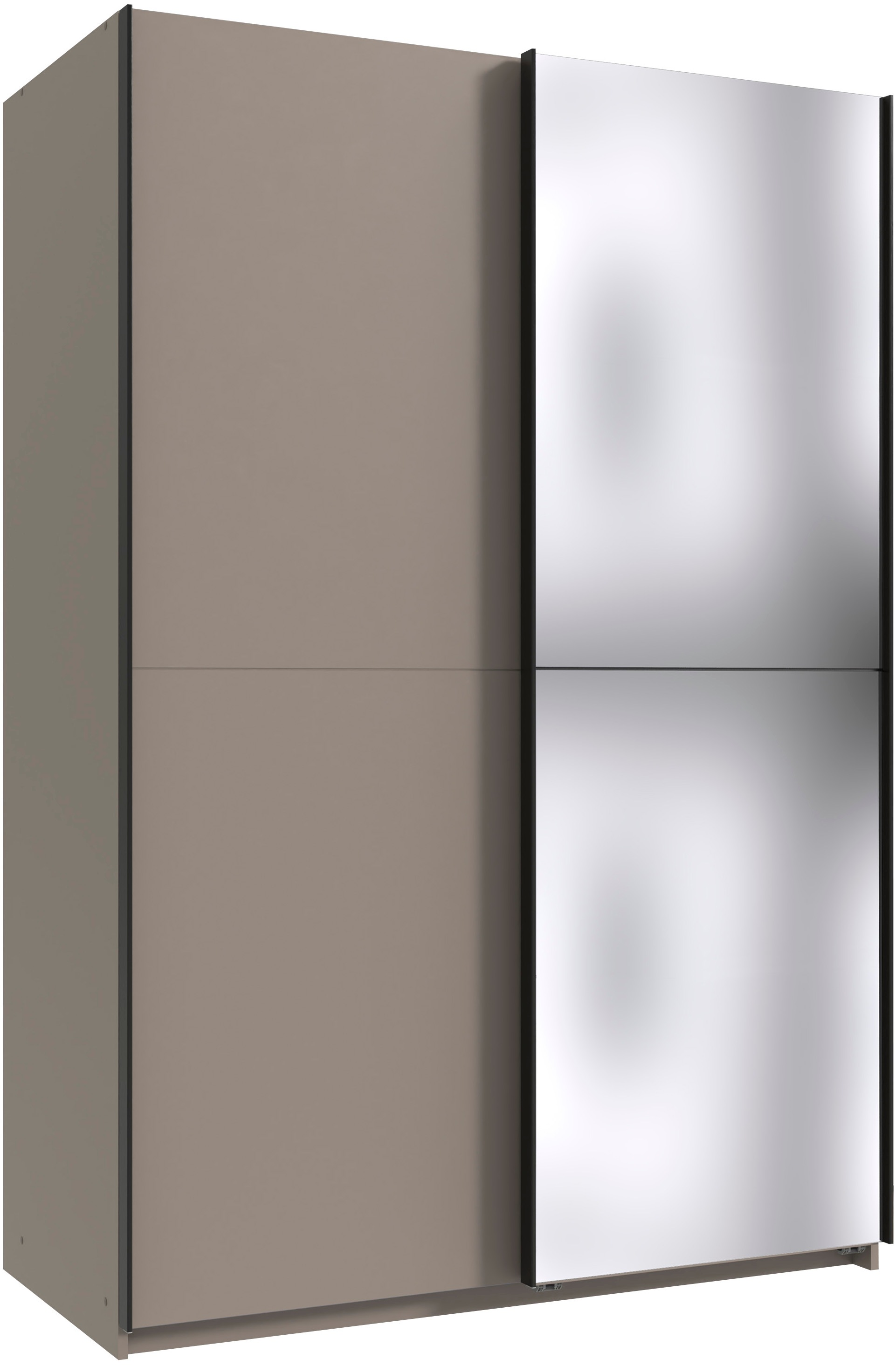 Wimex Kleiderschrank »Mugano, B/T/H 135 oder 180/65/198cm, Made in Germany« wähle Deine Ausstattung: Basic oder Premium!, 2 Schwebetüren mit oder ohne Spiegel, Metallgriffe