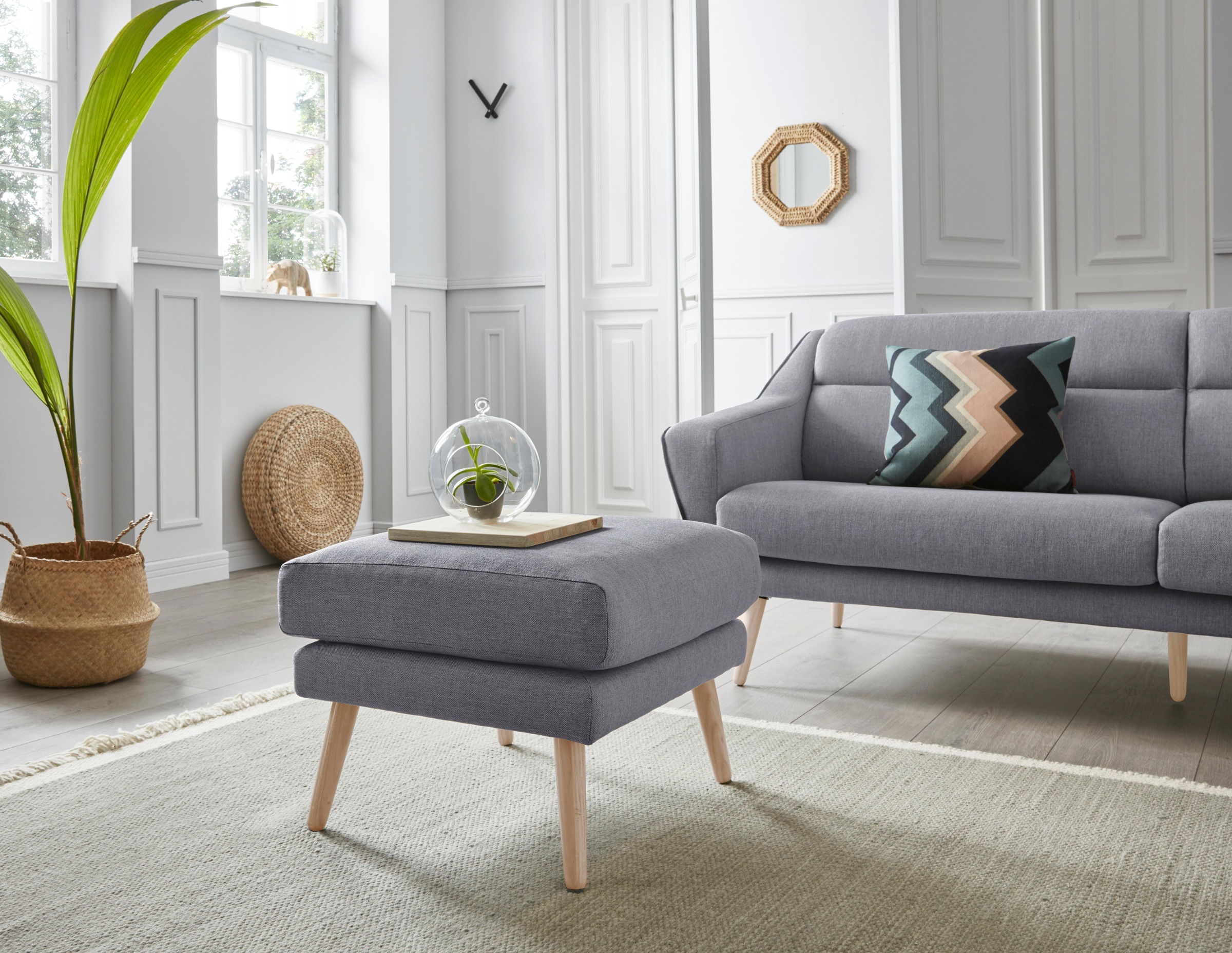 andas Hocker »Bille«, mit Eiche-Beinen, Design by Morten Georgsen