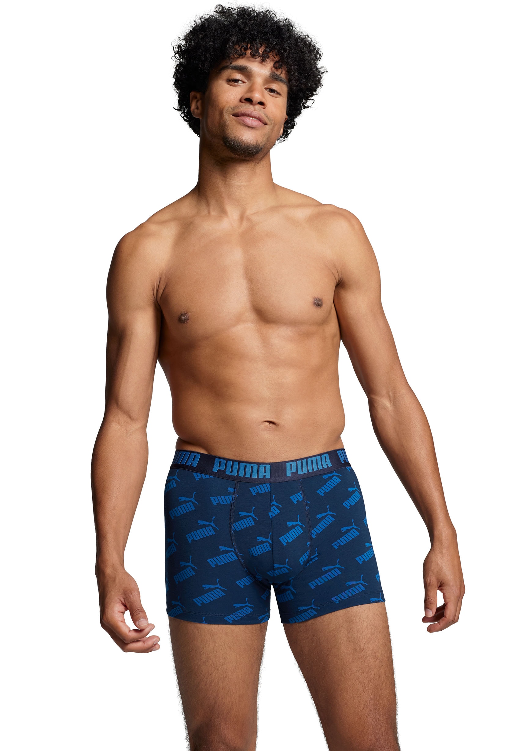 PUMA Boxer, (Packung, 2er-Pack), mit breitem Logobund