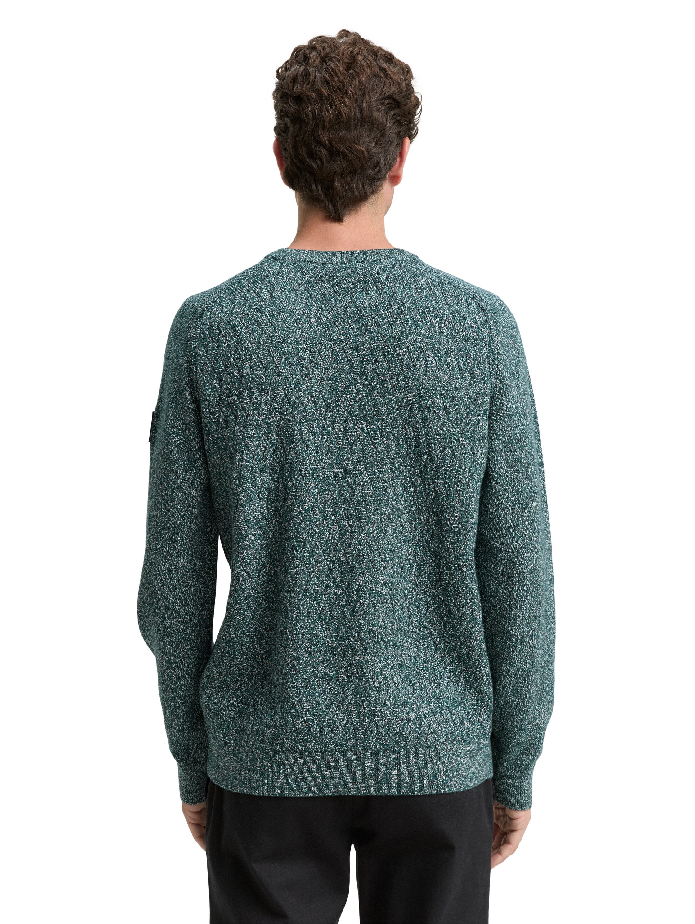 TOM TAILOR Strickpullover, mit Logo Stickerei am Arm