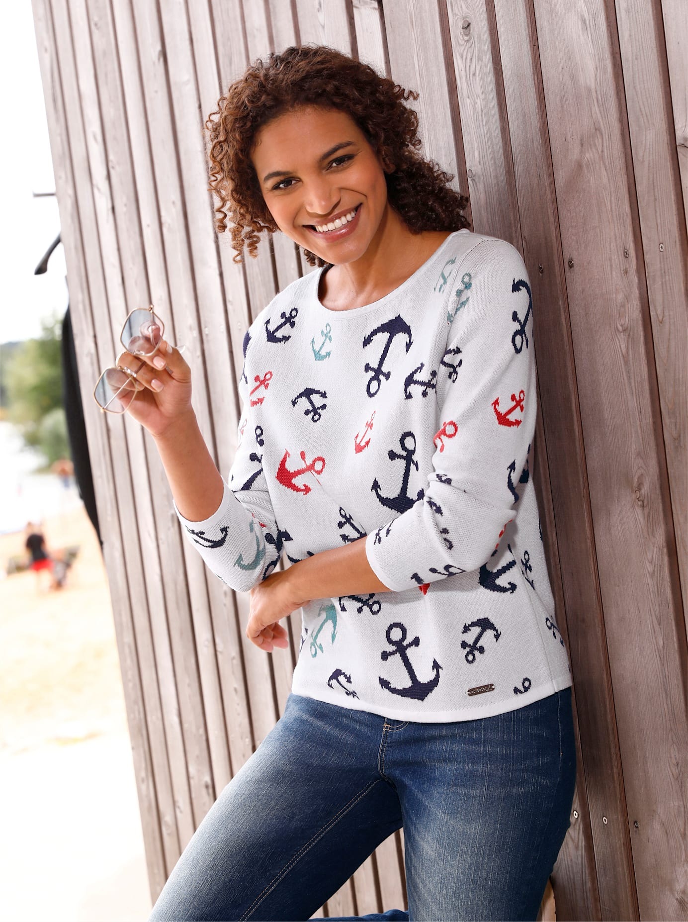 Casual Looks Rundhalspullover »Pullover«