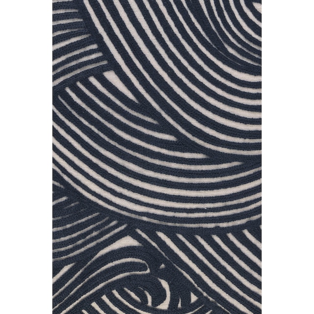 BARBARA Home Collection Dekokissen »Wave«, Kissenhülle ohne Füllung aus besticktem  Leinwandgewebe, 50 x 50 cm online kaufen | Jelmoli-Versand