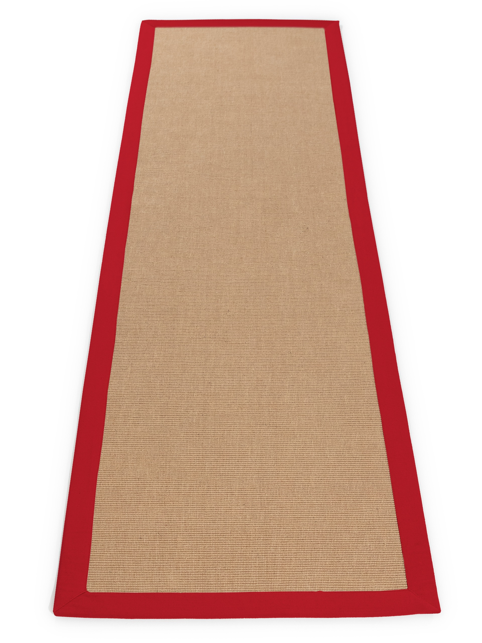 carpetfine Sisalteppich »Sisal,  auch als Läufer erhältlich«, rechteckig, 5 mm Höhe, mit farbiger Bordüre, Anti Rutsch Rückseite, viele Grössen, Wohnzimmer