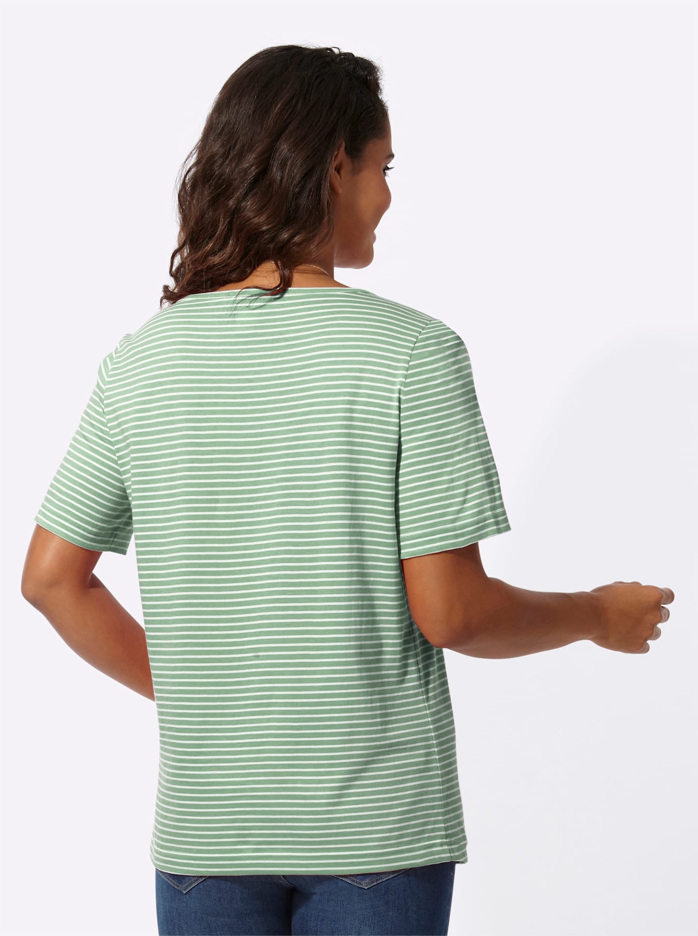 Casual Looks Kurzarmshirt »Ringelshirt«, (1 tlg.)