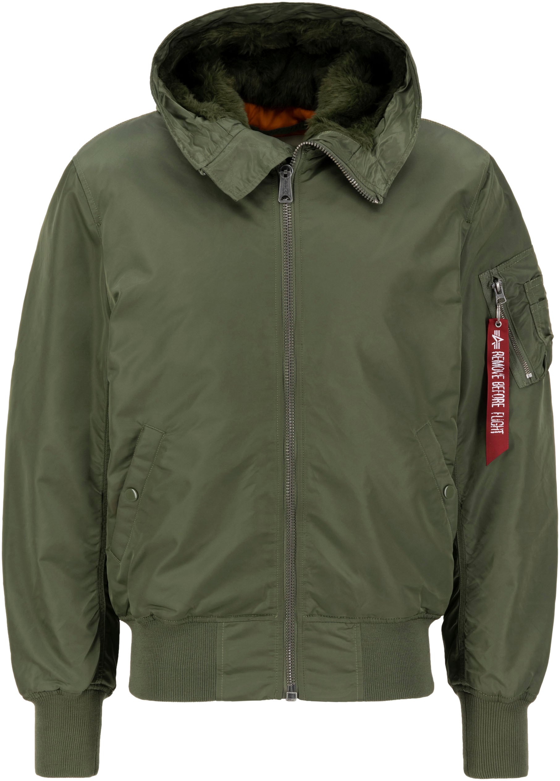 Alpha Industries Bomberjacke »MA-1 HOODED«, mit Kapuze