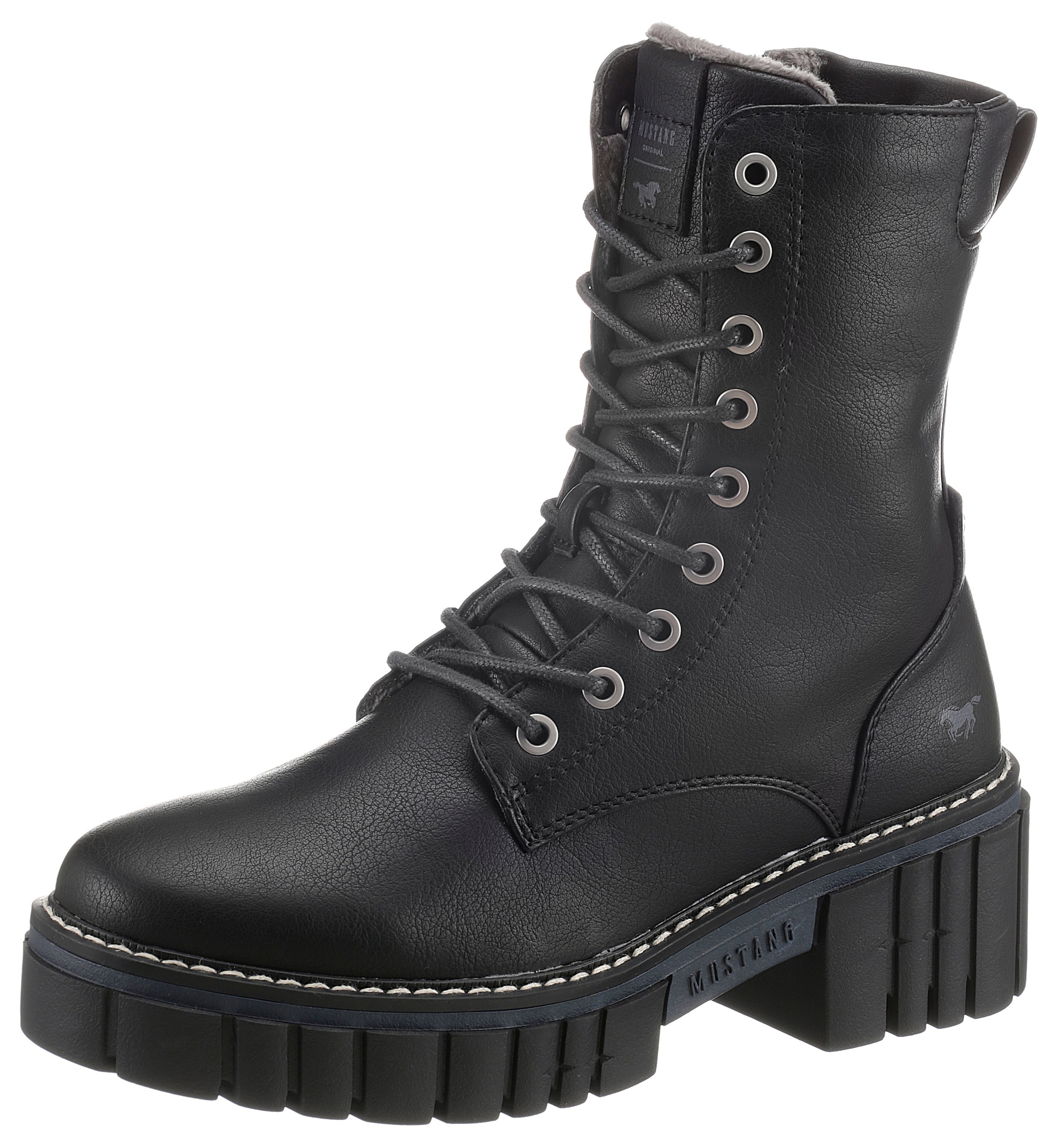 Mustang Shoes Schnürstiefelette, mit Plateau kaufen