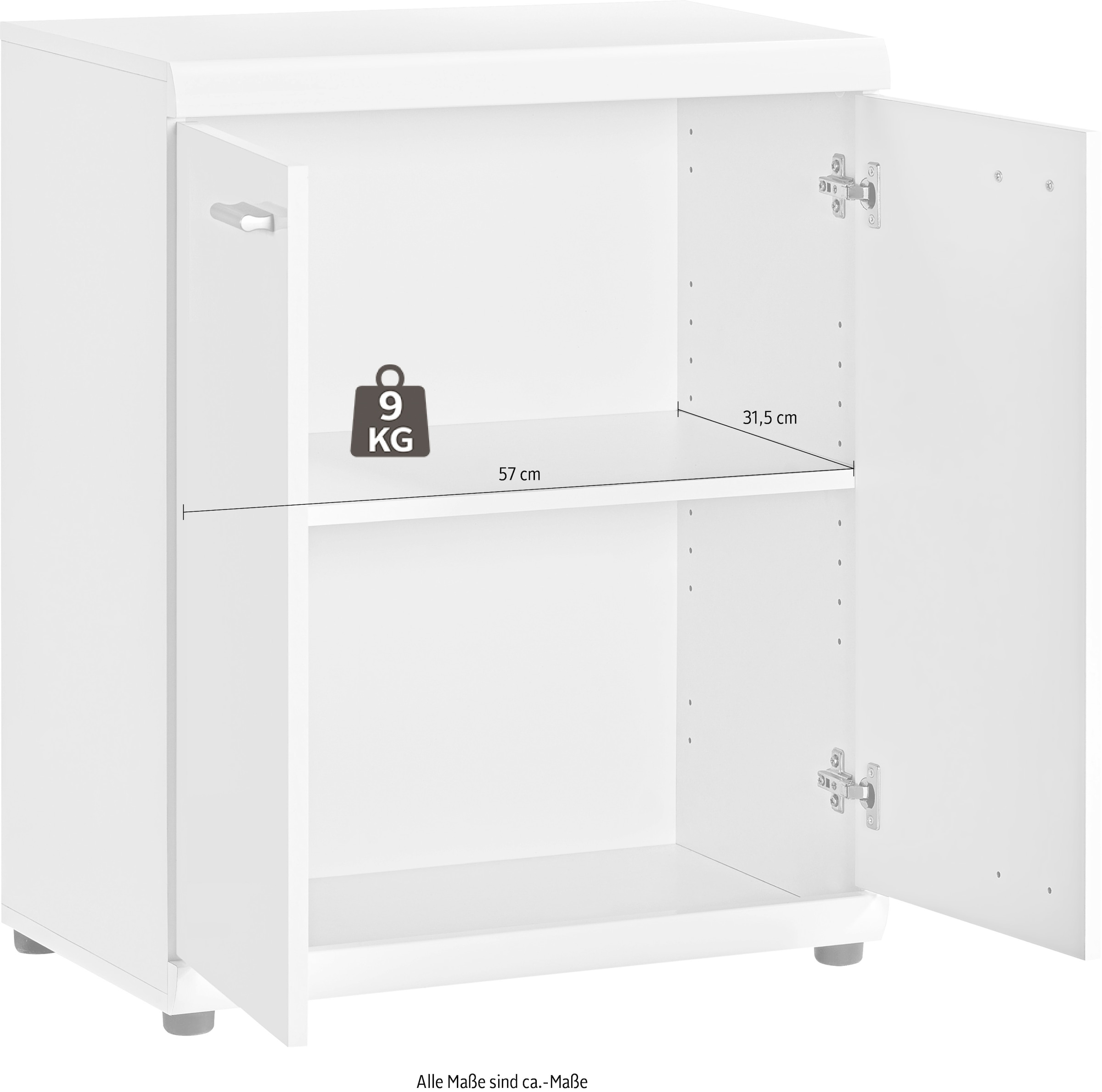 Procontour Sideboard »Sun BESTSELLER!«, (OTTOs Choice), Höhe 74cm, mit variabel verstellbaren Einlegeböden