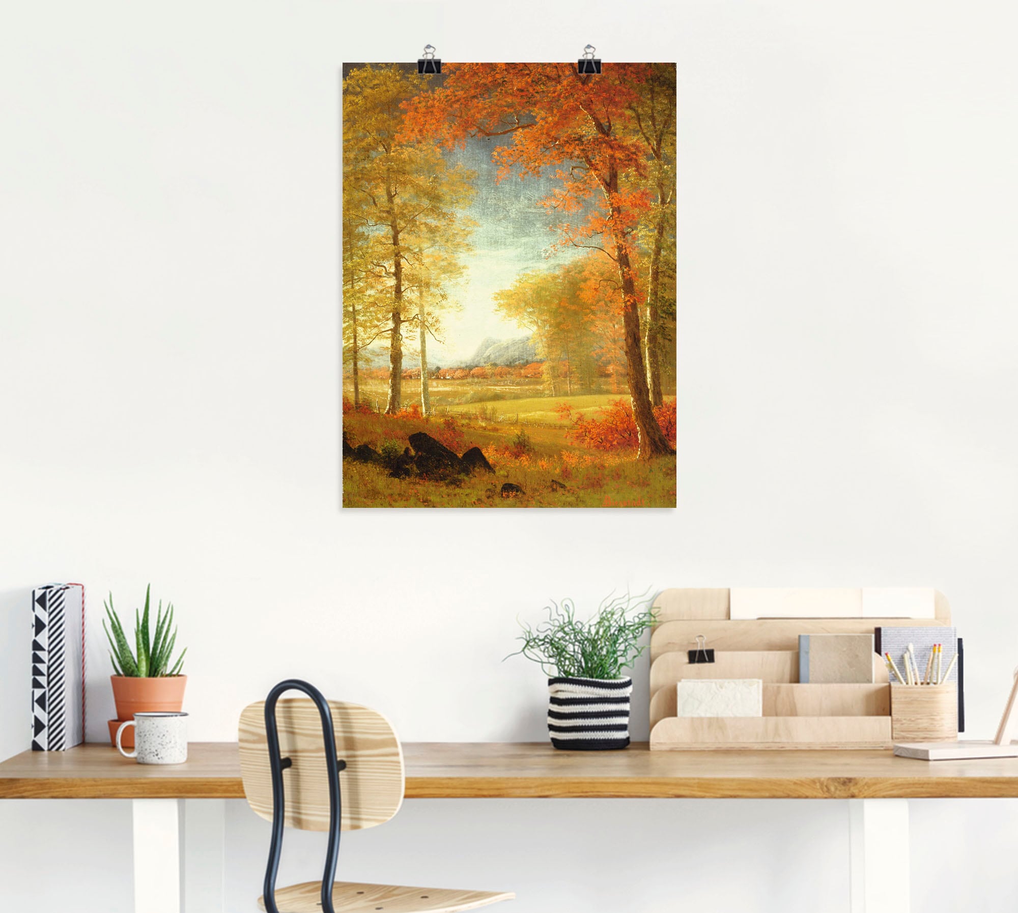 Artland Wandbild »Herbst in Oneida County, New York.«, Felder, (1 St.), als Leinwandbild, Poster in verschied. Grössen