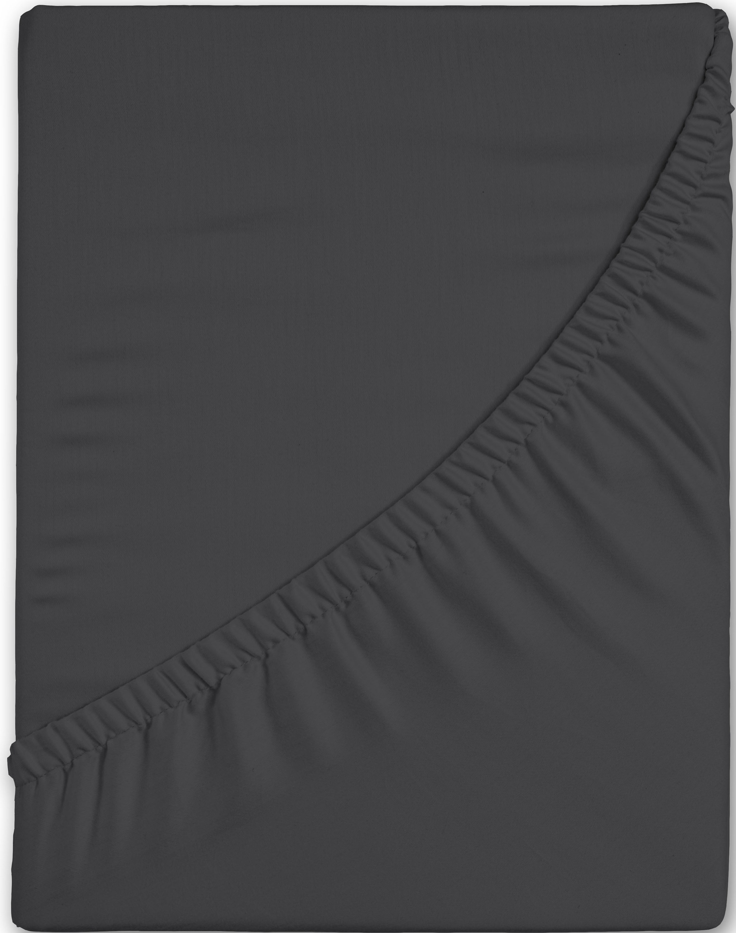 good morning Spannbettlaken »Jersey Spannbettlaken«, 100% Baumwolle, Jersey, Rundumgummi, bis 25 cm höhe, 90/100x200, Weiss