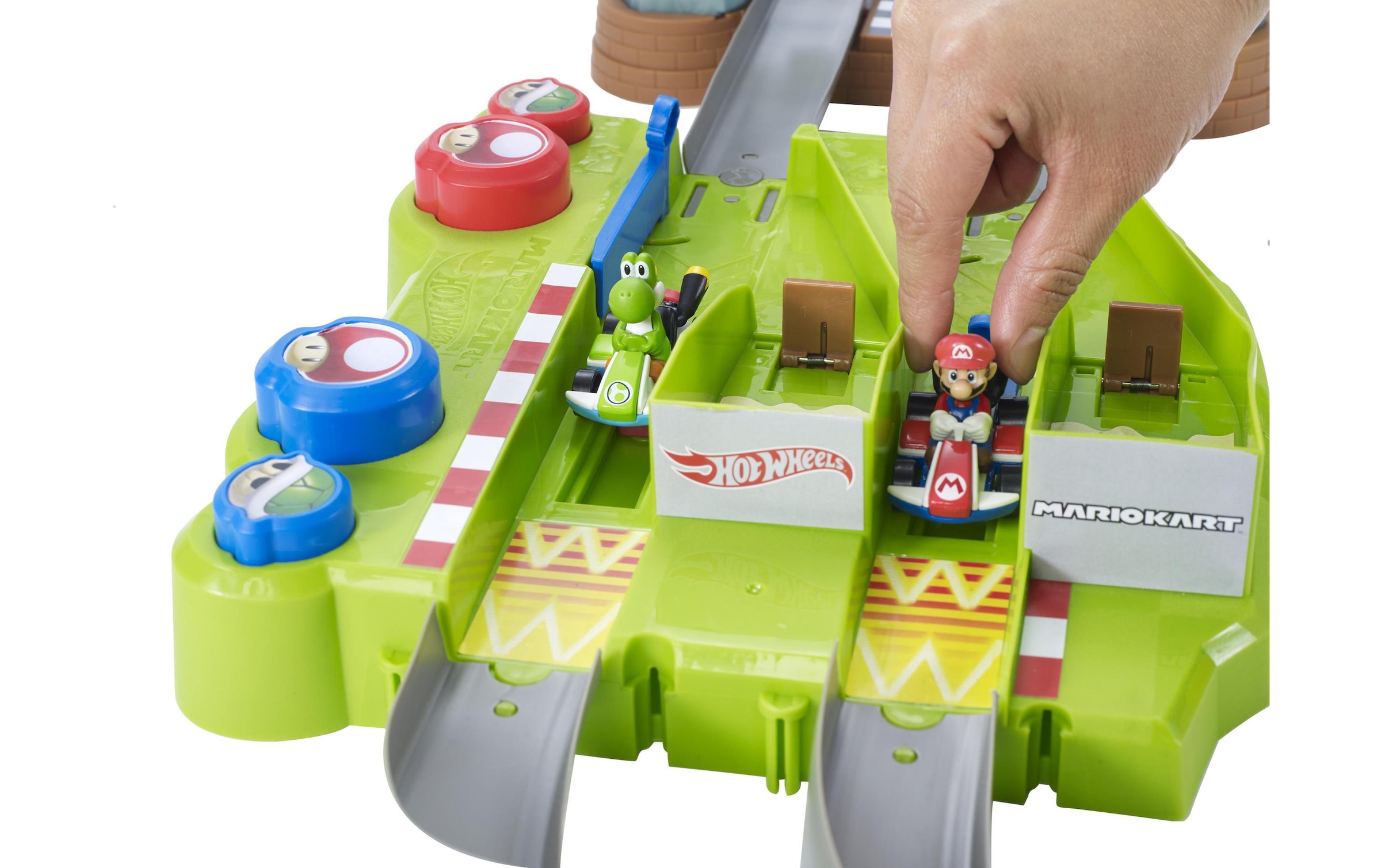 Hot Wheels Autorennbahn »Mariokart Trackset Rundkurs«