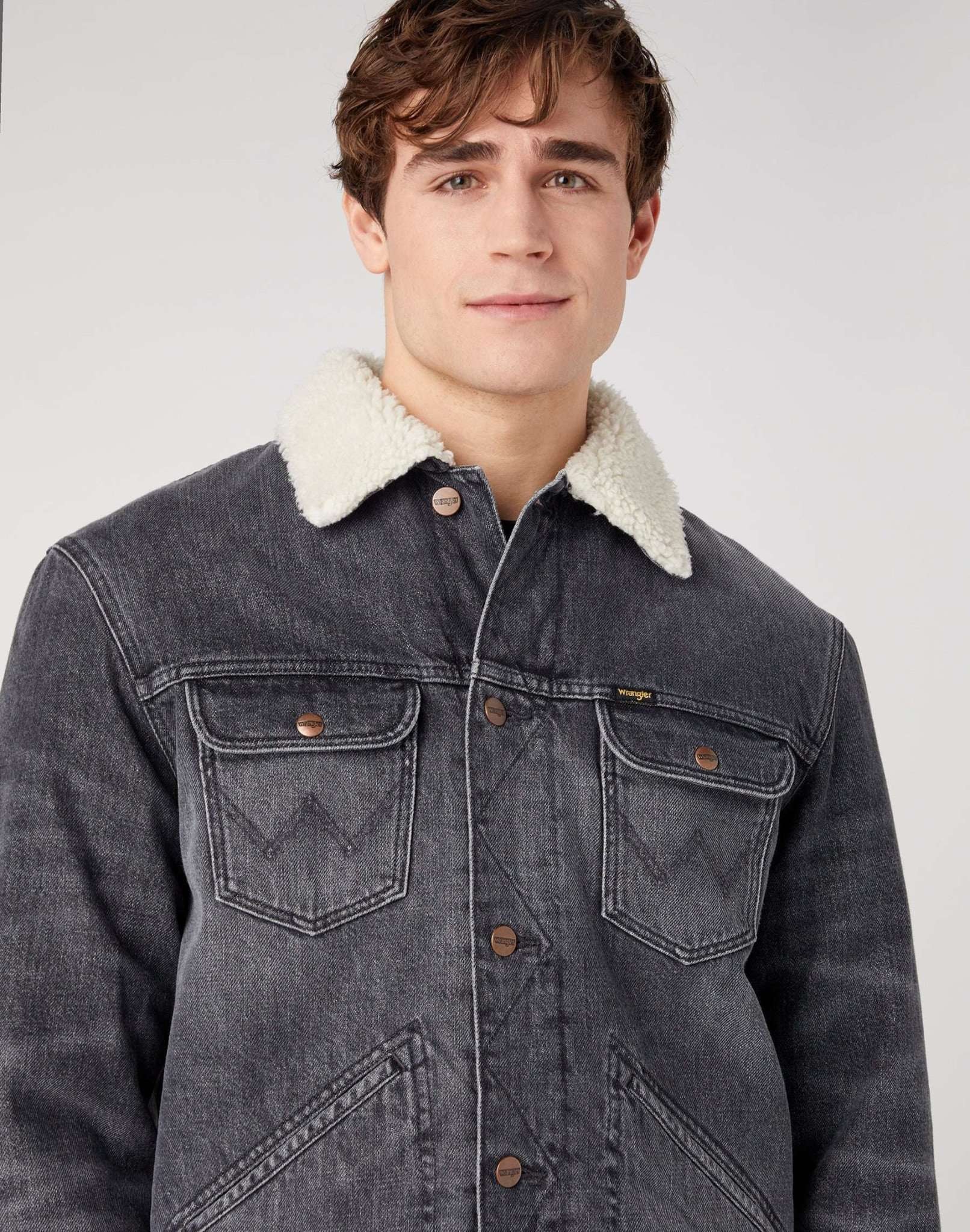 Wrangler Jeansjacke »Wrangler Jeansjacken 124MJ Sherpa«