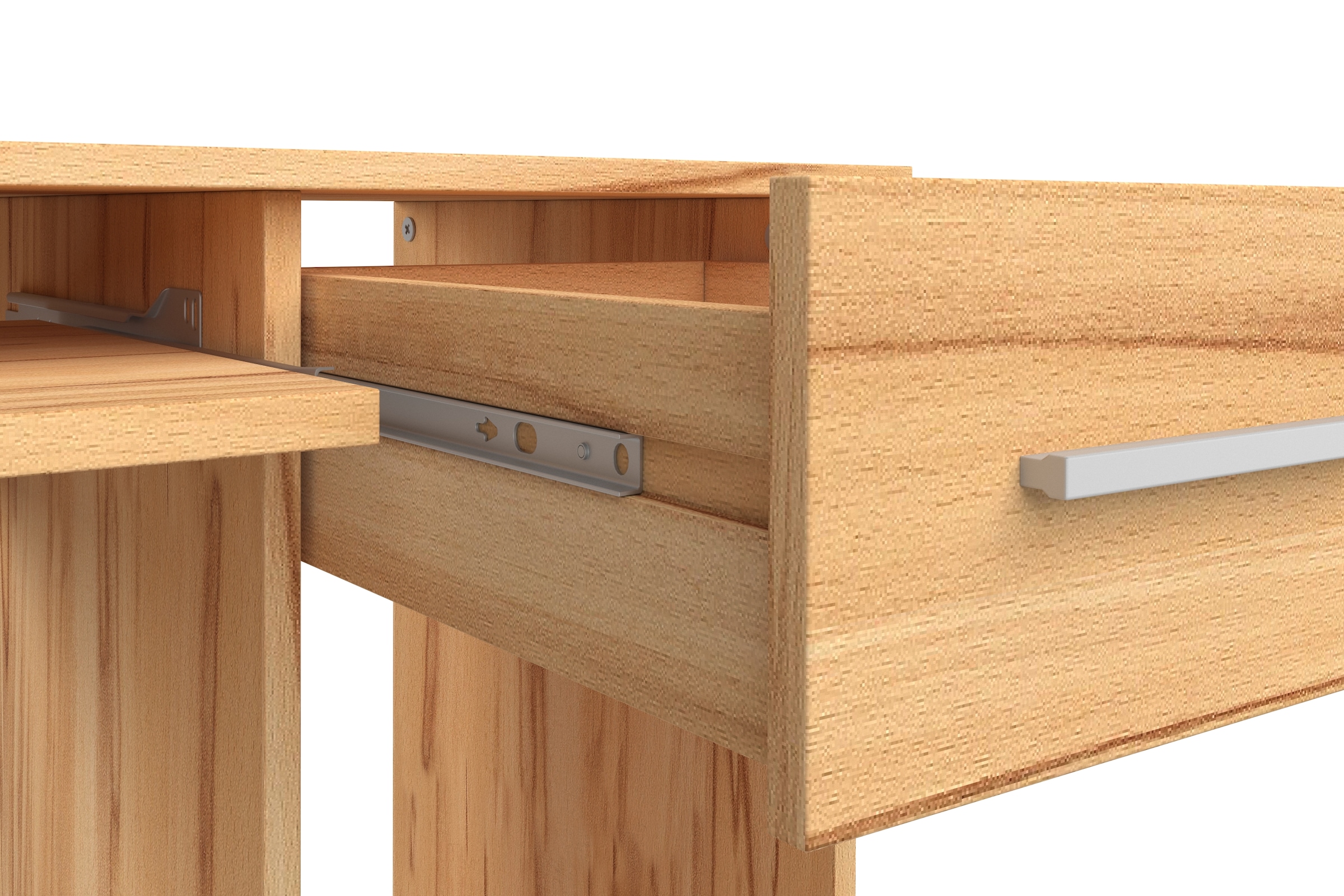 VOGL Möbelfabrik Schreibtisch »Don«, mit Tastatur- & Druckerauszug, Breite 137,5 cm, Made in Germany
