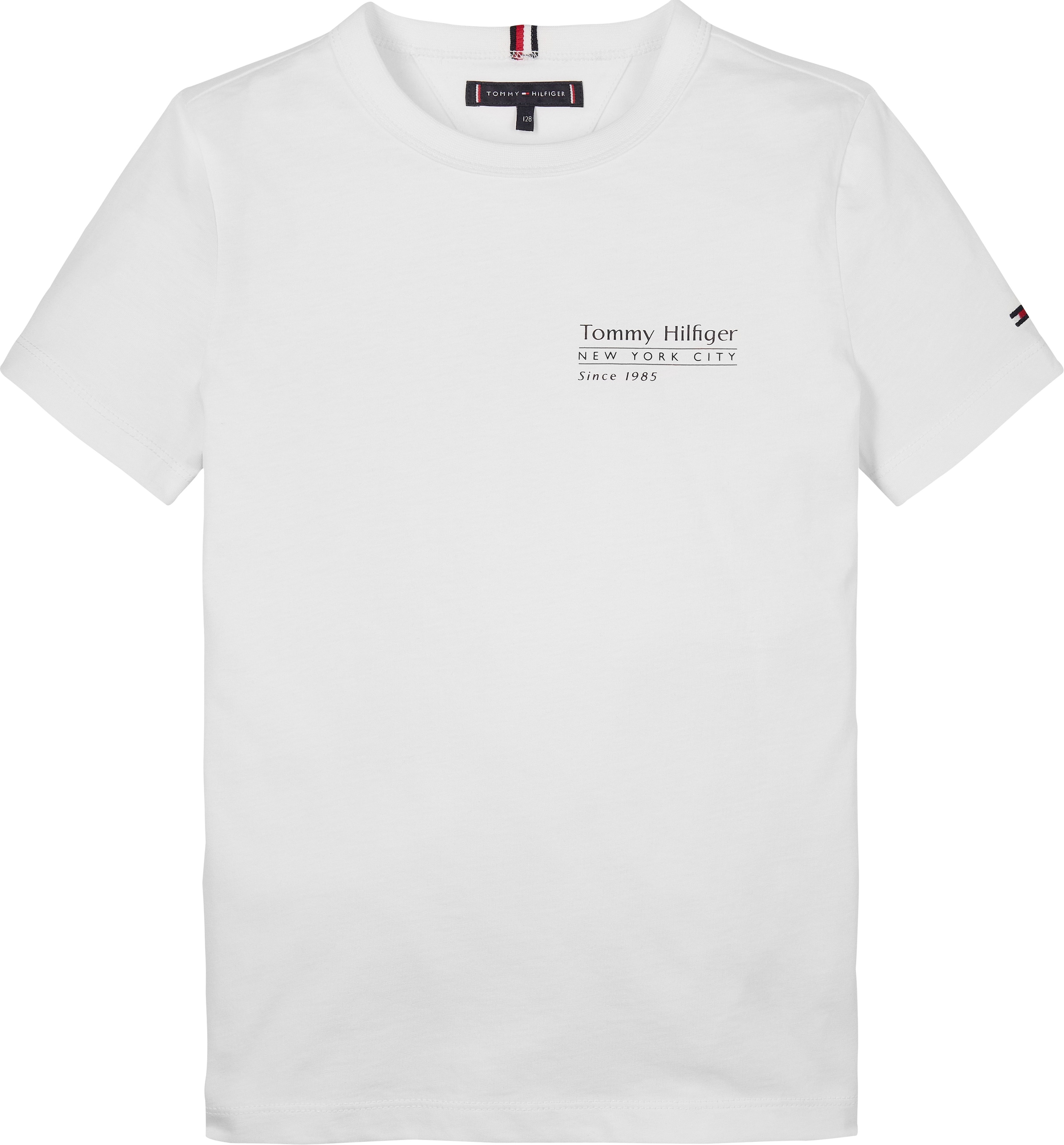 Tommy Hilfiger T-Shirt »FLAG FUN TEE SS«, mit Grafik-Logo