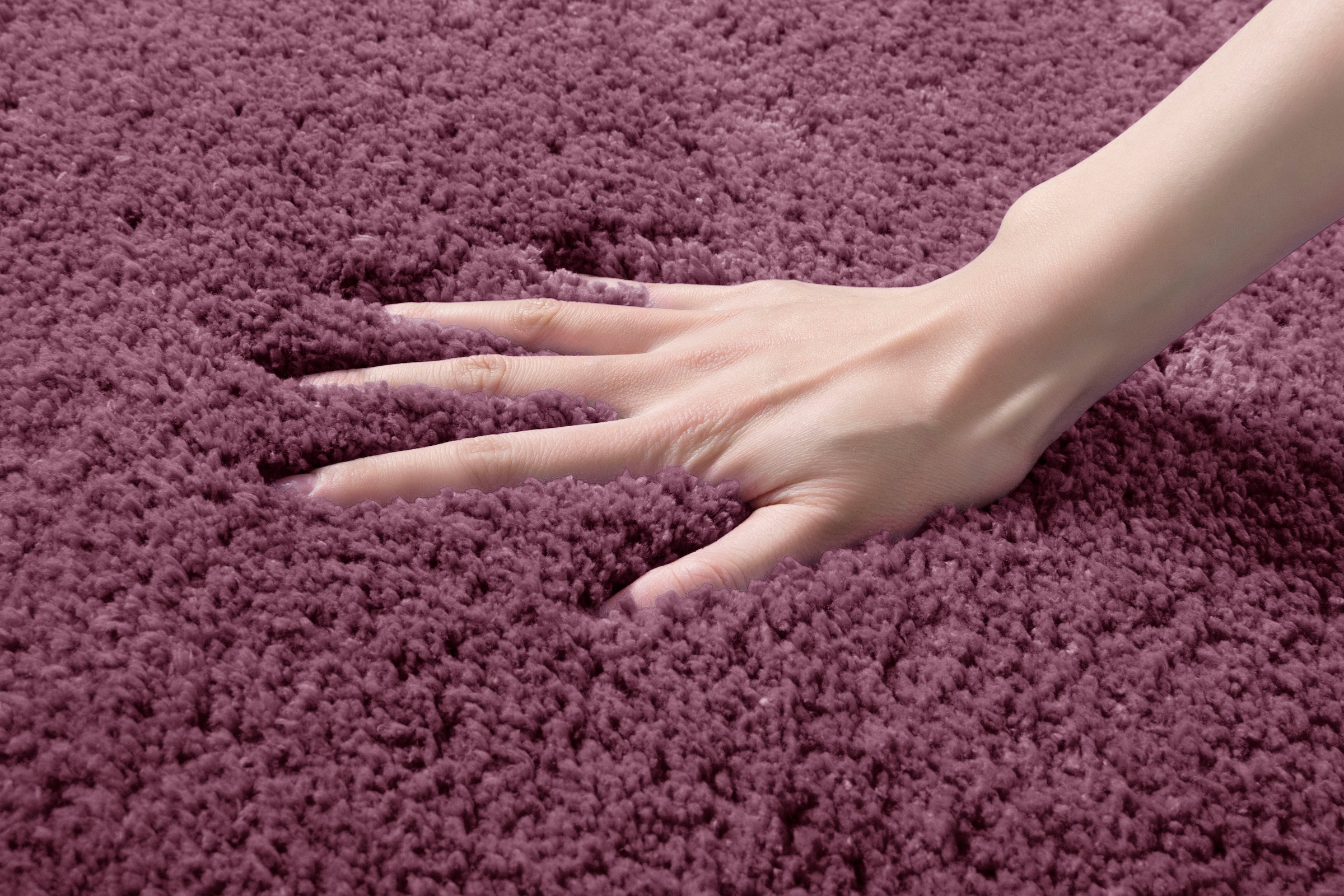 my home Badematte »Sanremo, Badvorleger, Badezimmer Teppich, sehr weich«, rutschhemmend beschichtet, fussbodenheizungsgeeignet-schnell trocknend, Badteppich, unifarben, rechteckig, rund & als 3-tlg. Set erhältlich