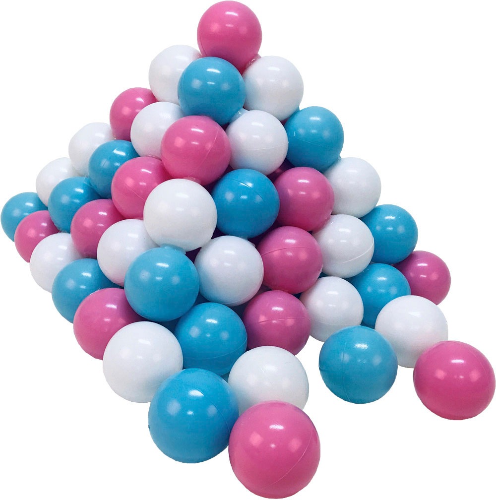 Knorrtoys® Bällebad-Bälle »100 Stück, rose/creme/lightblue« 100 Stück