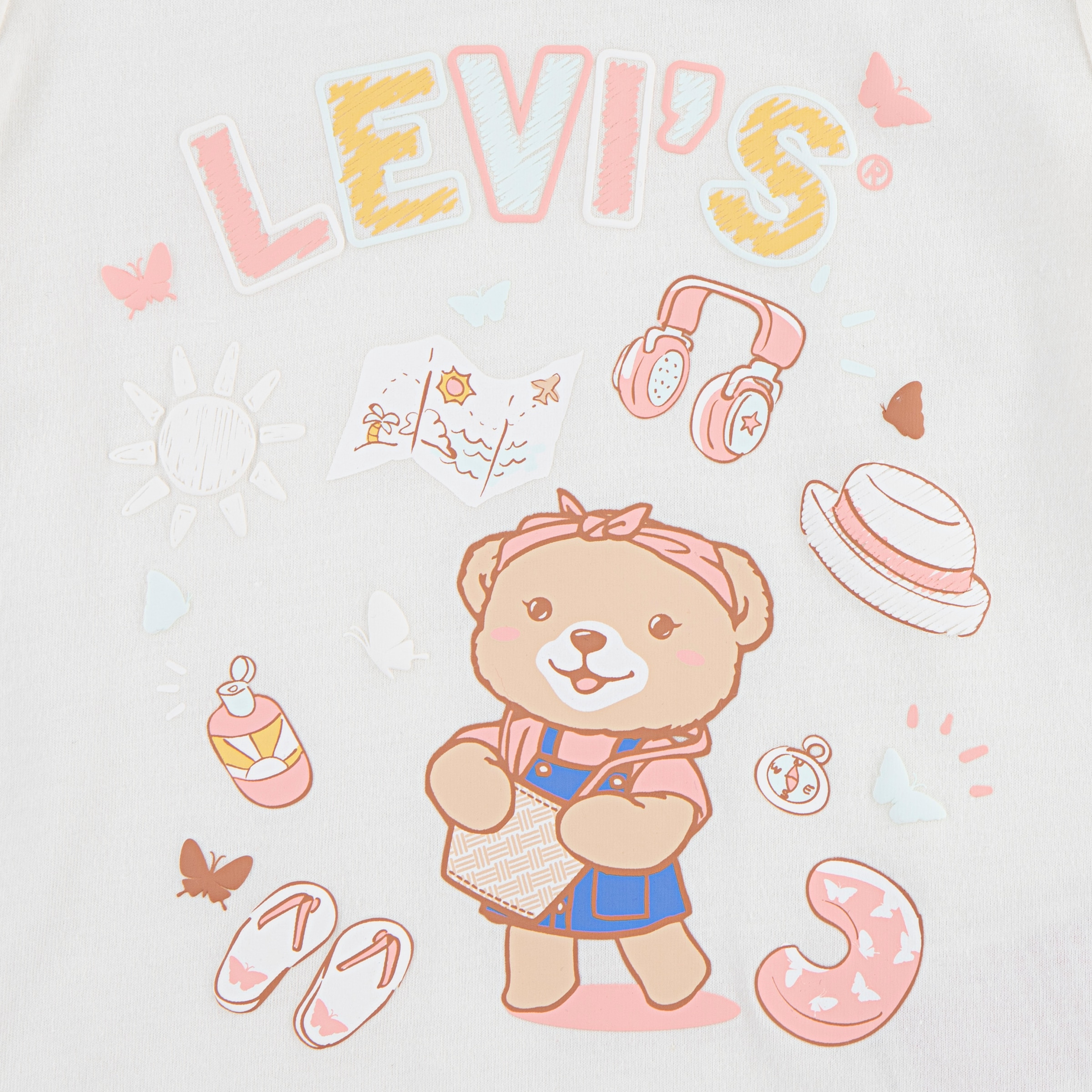 Levi's® Kids T-Shirt »LVG LIV SS SMOCKED SLV TEE«