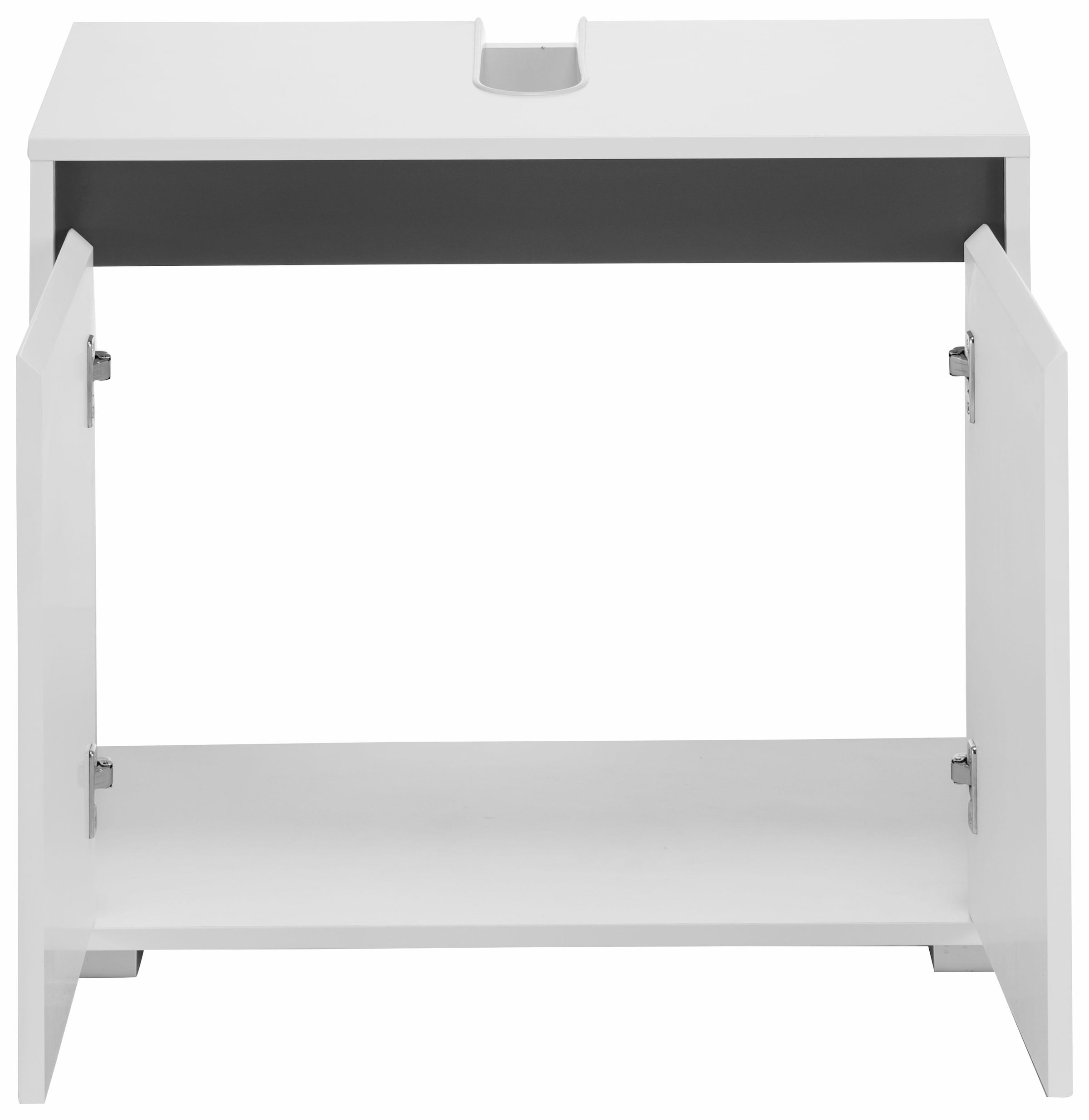 welltime Waschbeckenunterschrank »Siena«, Waschtisch mit einem Fach und Wechselblende - Masse (B/T/H) 67/37/60 cm