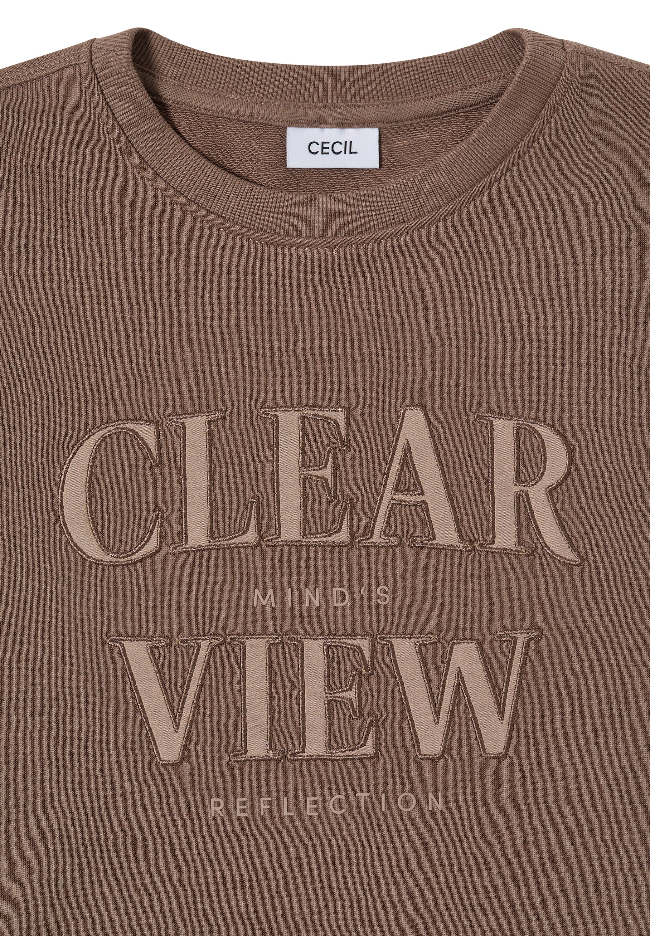 Cecil Sweatshirt, mit Wording Artwork