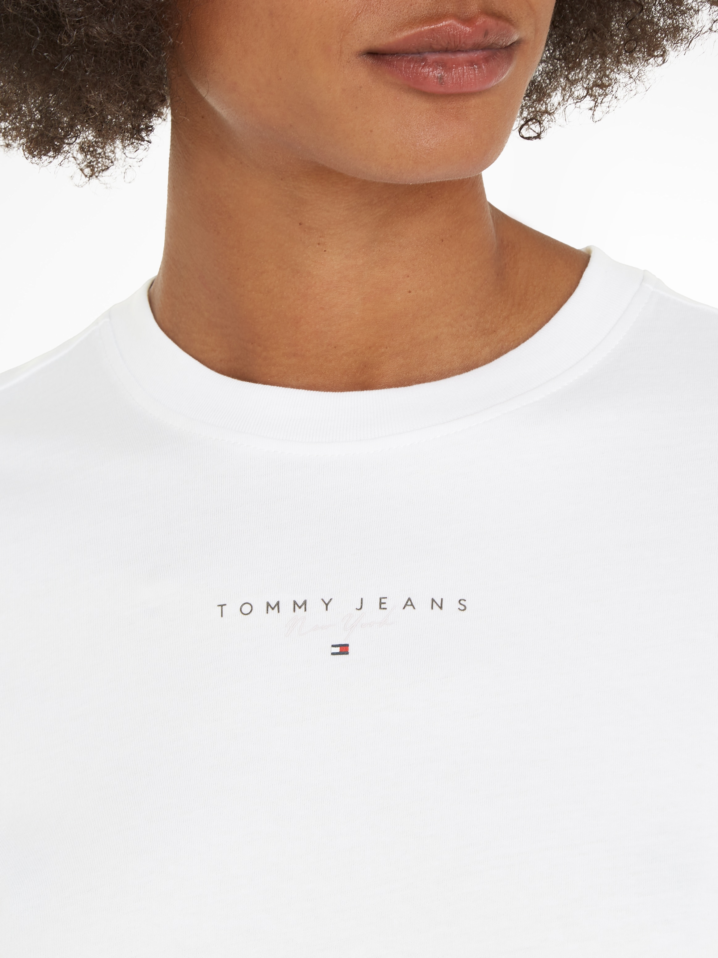 Tommy Jeans Rundhalsshirt »TJW REG ESSENTIAL LOGO + TEE EXT«, mit Tommy Jeans Logo-Schriftzug