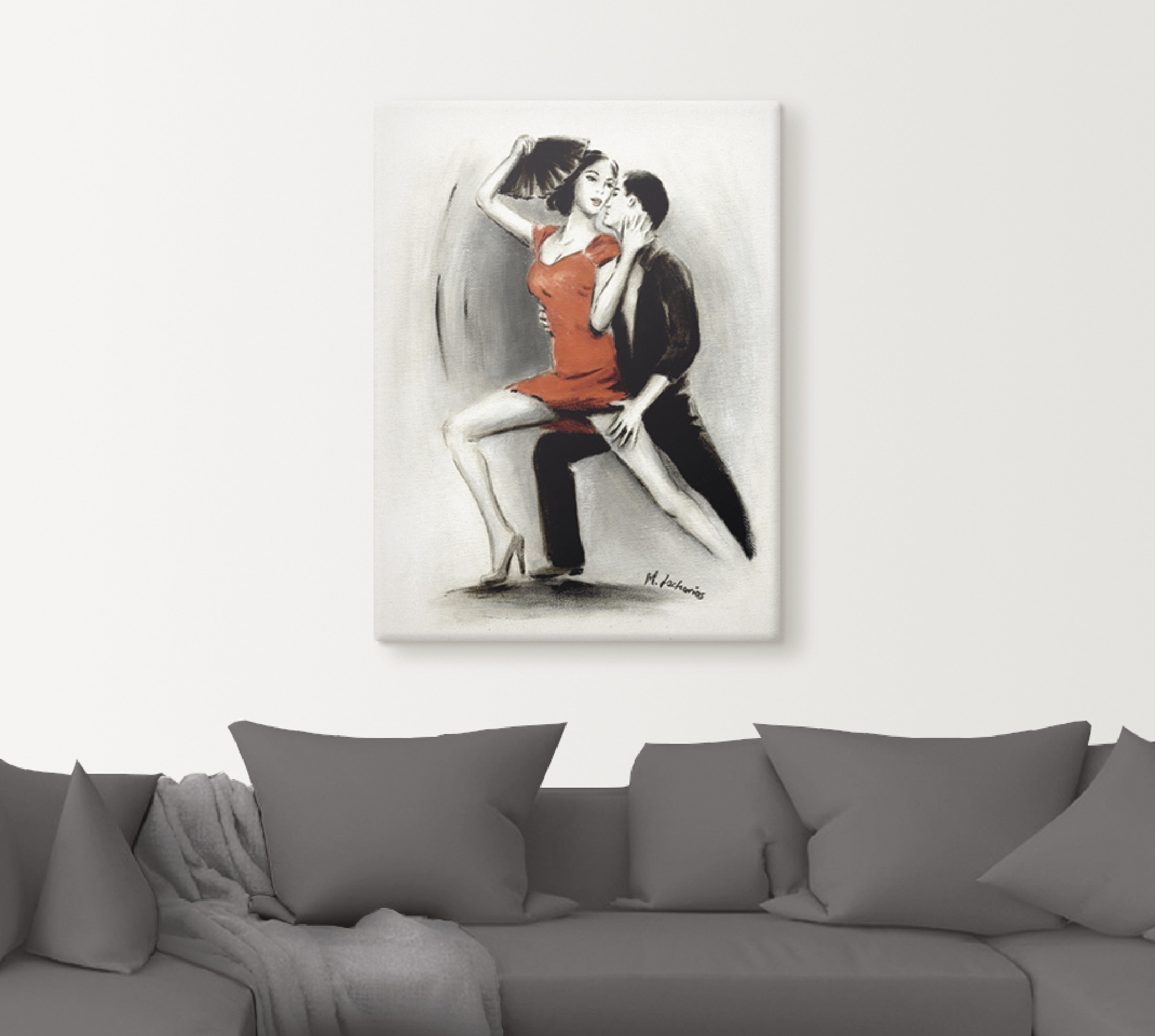 Artland Wandbild »Leidenschaftliches Tanzpaar«, Menschen, (1 St.), als Leinwandbild in verschied. Grössen
