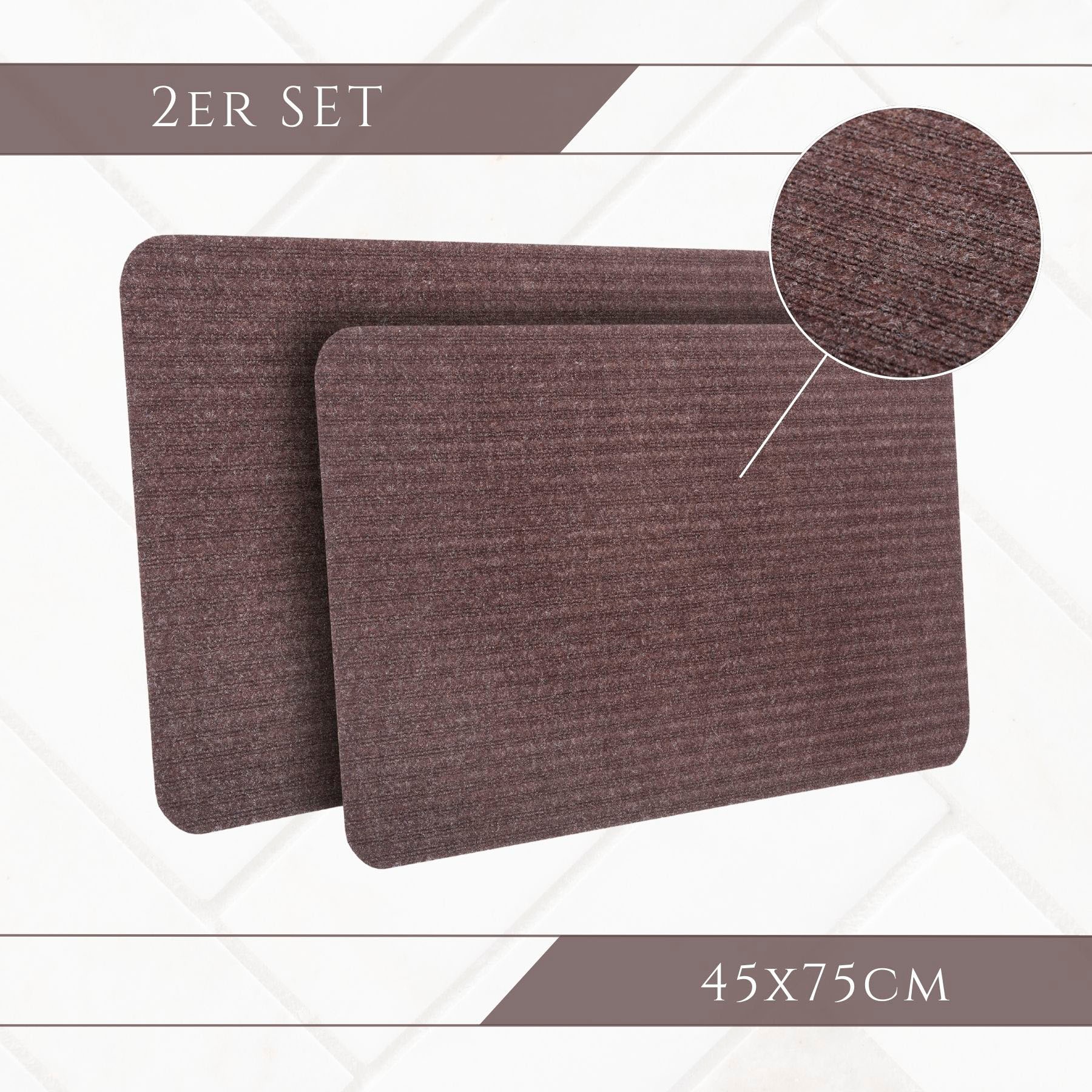 HANSE Home Fussmatte »Ribbed Mat, Türmatte«, rechteckig, 4 mm Höhe, Schmutzfangmatte, rutschfest, waschbar, wetterfest, Innen, Aussen, Flur