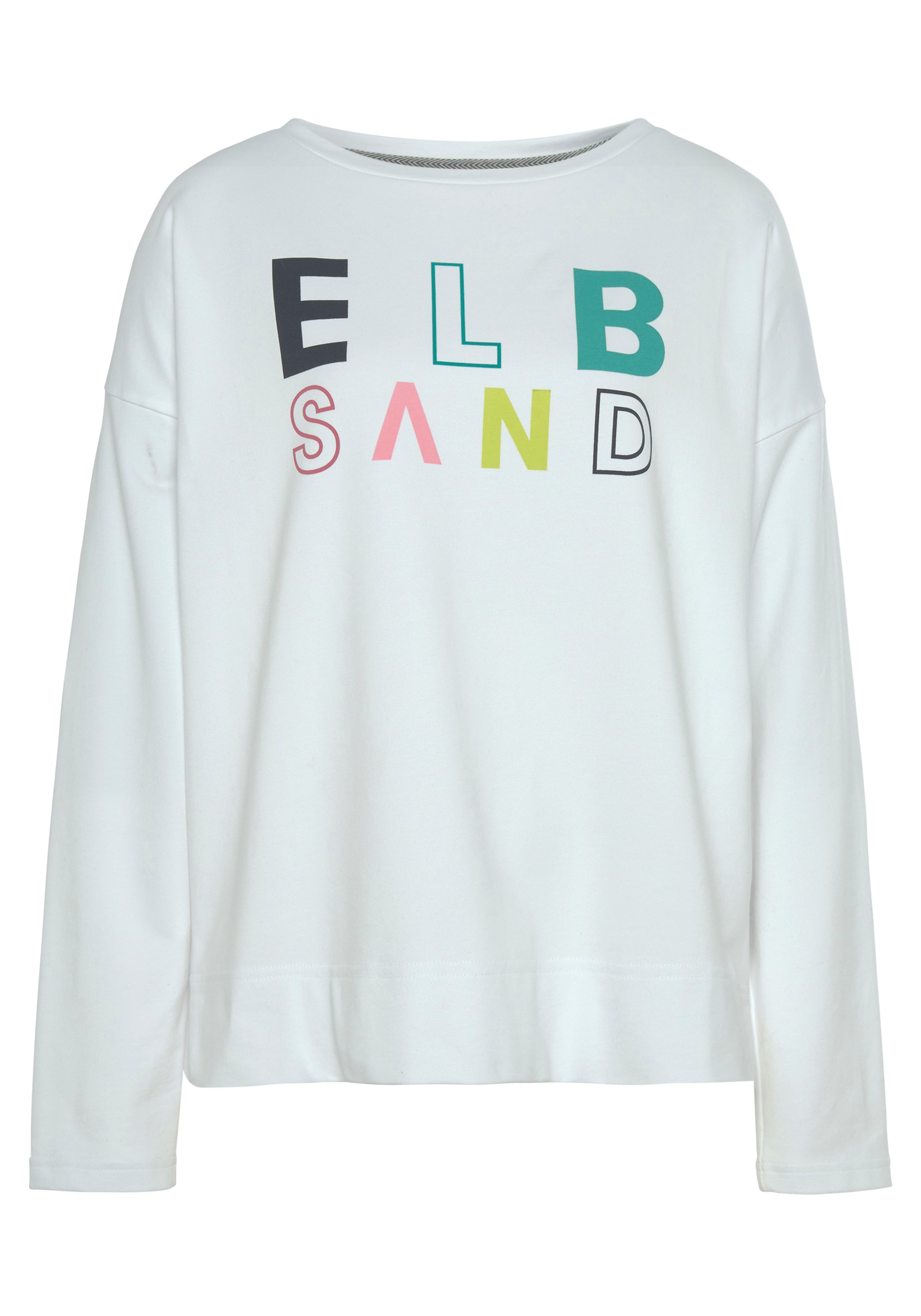 Elbsand Sweatshirt »Aliisa«, mit Logodruck vorne, Basic-Passform, sportlich-casual