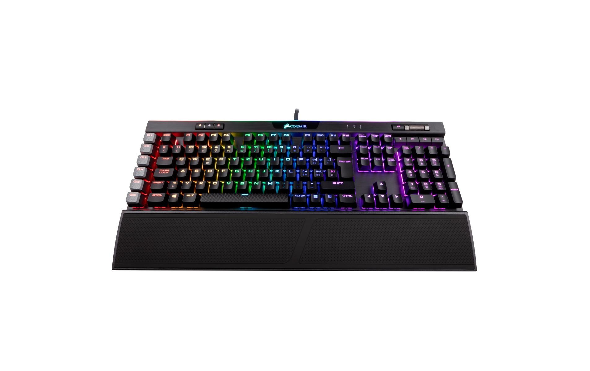 Corsair Gaming-Tastatur »K95 RGB Platinum Cherry MX Speed«, (Ziffernblock-Handgelenkauflage)