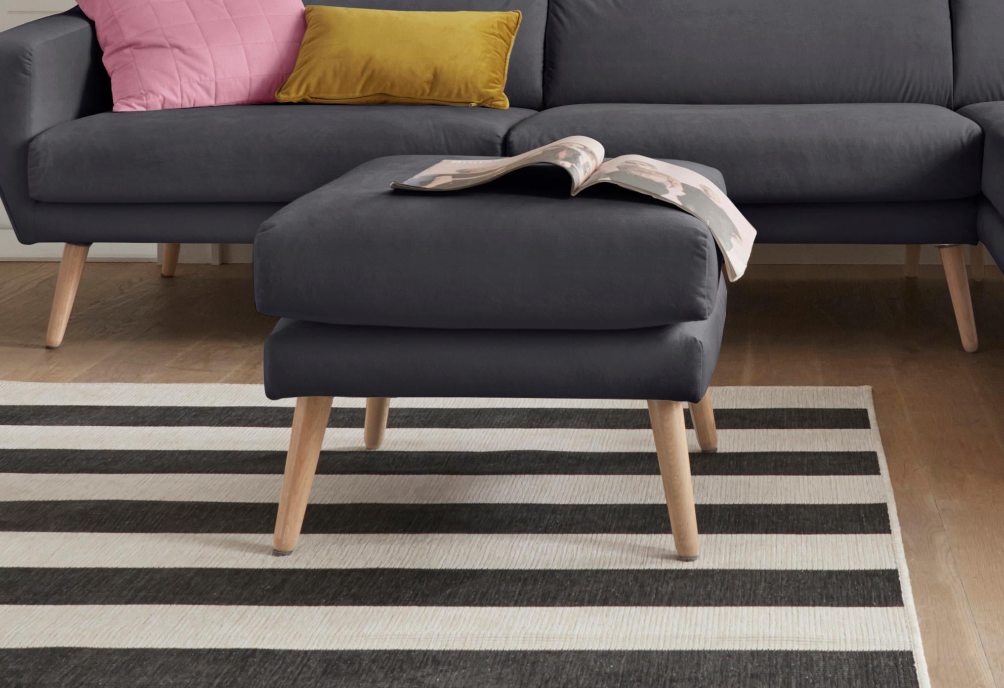 andas Hocker »Bille«, mit Eiche-Beinen, Design by Morten Georgsen