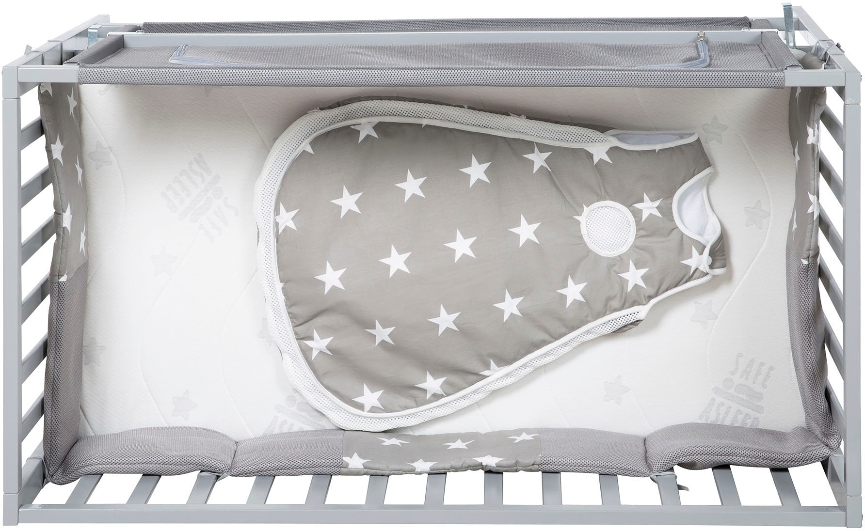 roba® Babybett »Room Bed, safe asleep®, Little Stars«, (4 tlg.)