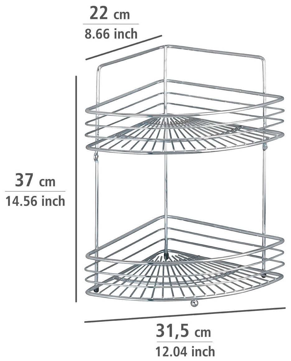 WENKO Eckregal »Milano«, 2 Ablageflächen
