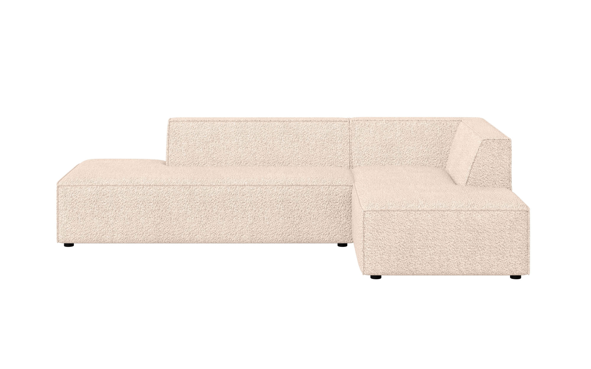 INOSIGN Ecksofa »Ecksofa Cavan mit Ottomane links oder rechts bestellbar«, L-Form mit Wellenunterfederung, Masse B/T/H: 270/180/72 cm