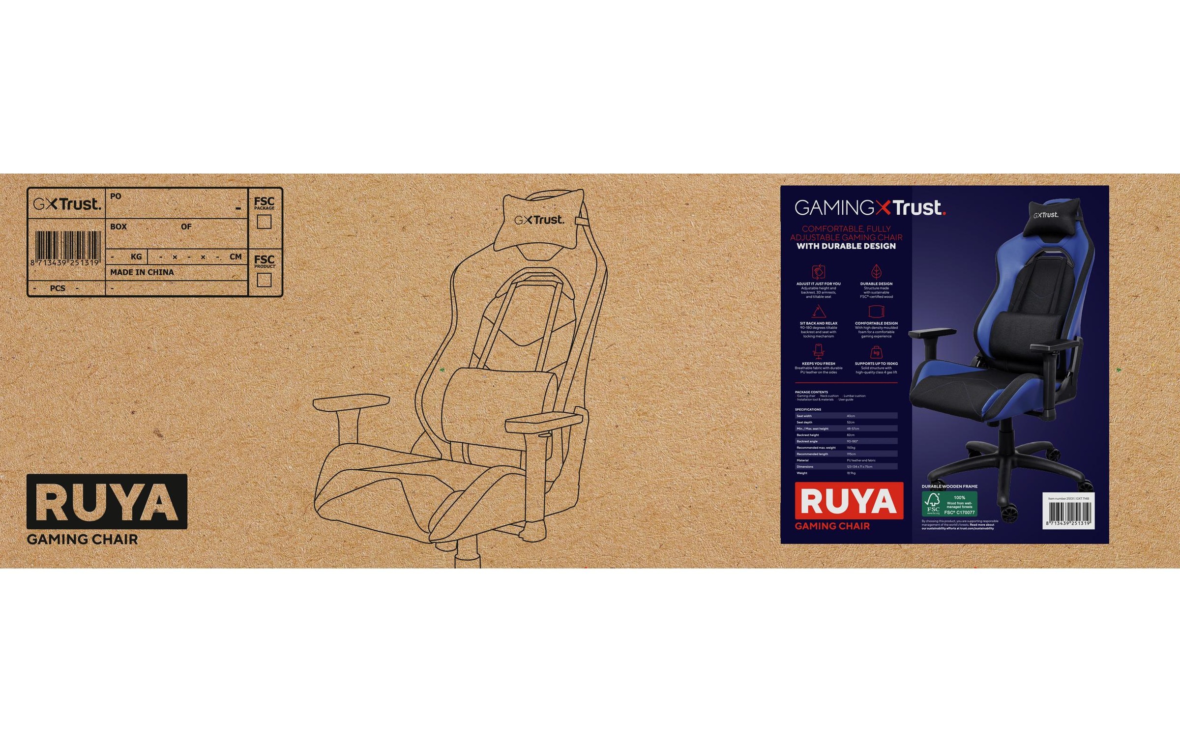 Trust Gaming-Stuhl »GXT 714 Ruya«