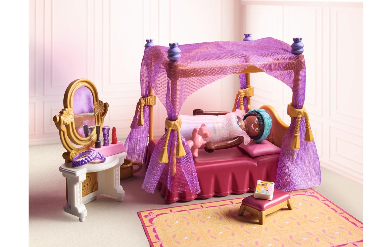 Playmobil® Spielbausteine »Princess Magic Prinzessinnen-Schlafzimmer mit Ankleide 71847«, (57 St.)