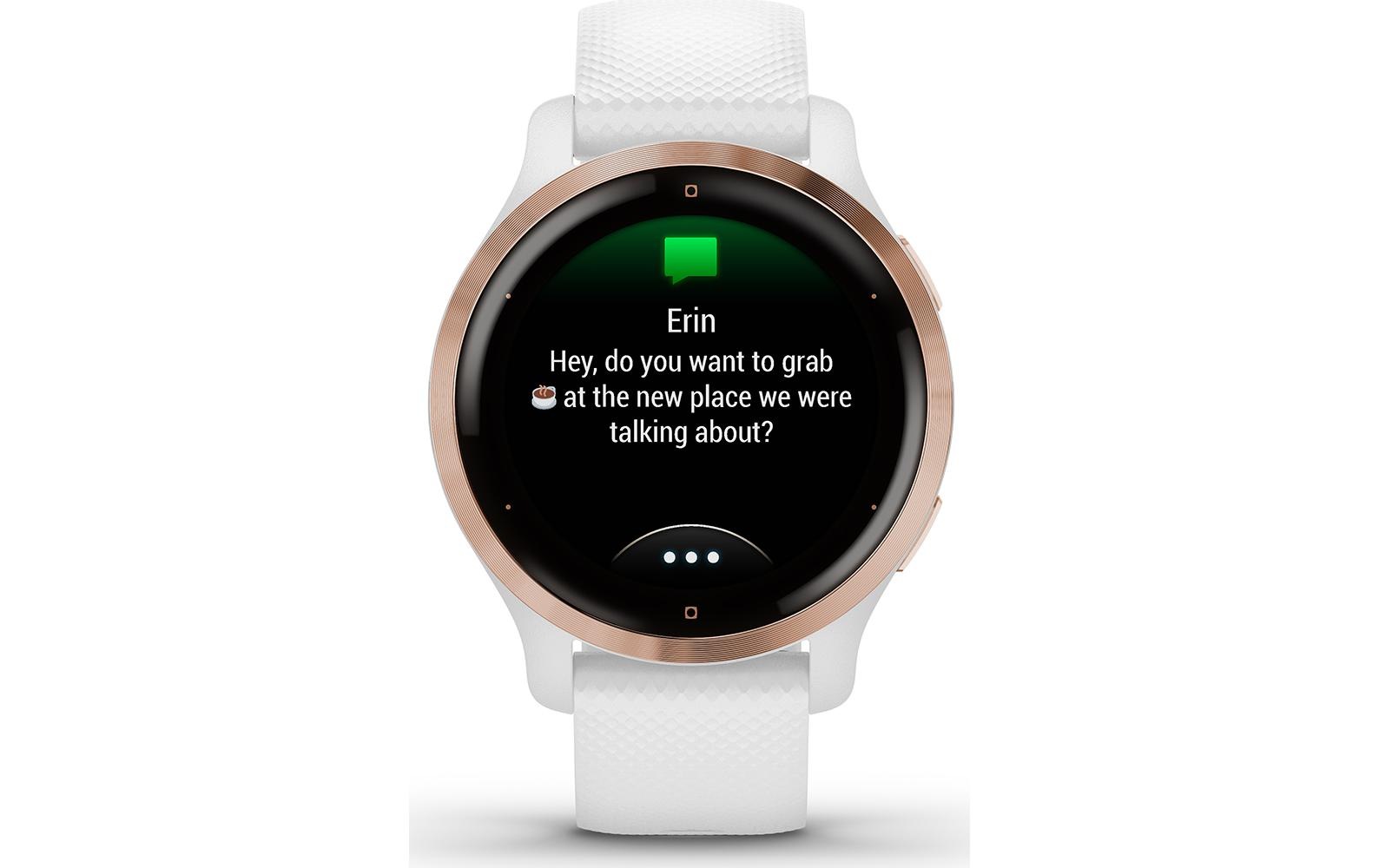Garmin Smartwatch »Venu 2S Weiss/Rosa«, (2,79 cm / 1,1 Zoll),)