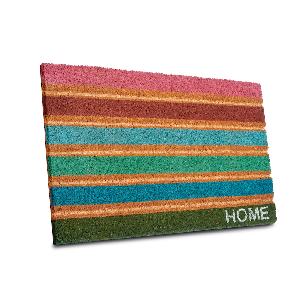 HANSE Home Fussmatte »Mix Mats Kokos Colorful Stripes«, rechteckig