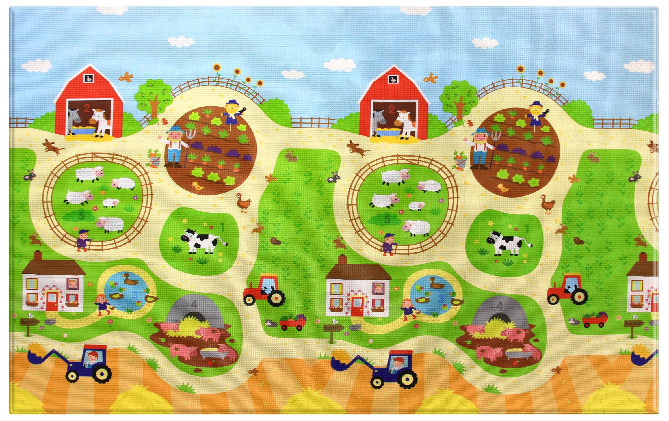 BabyCare Spielmatte »Busy Farm, 210 x 140 cm«
