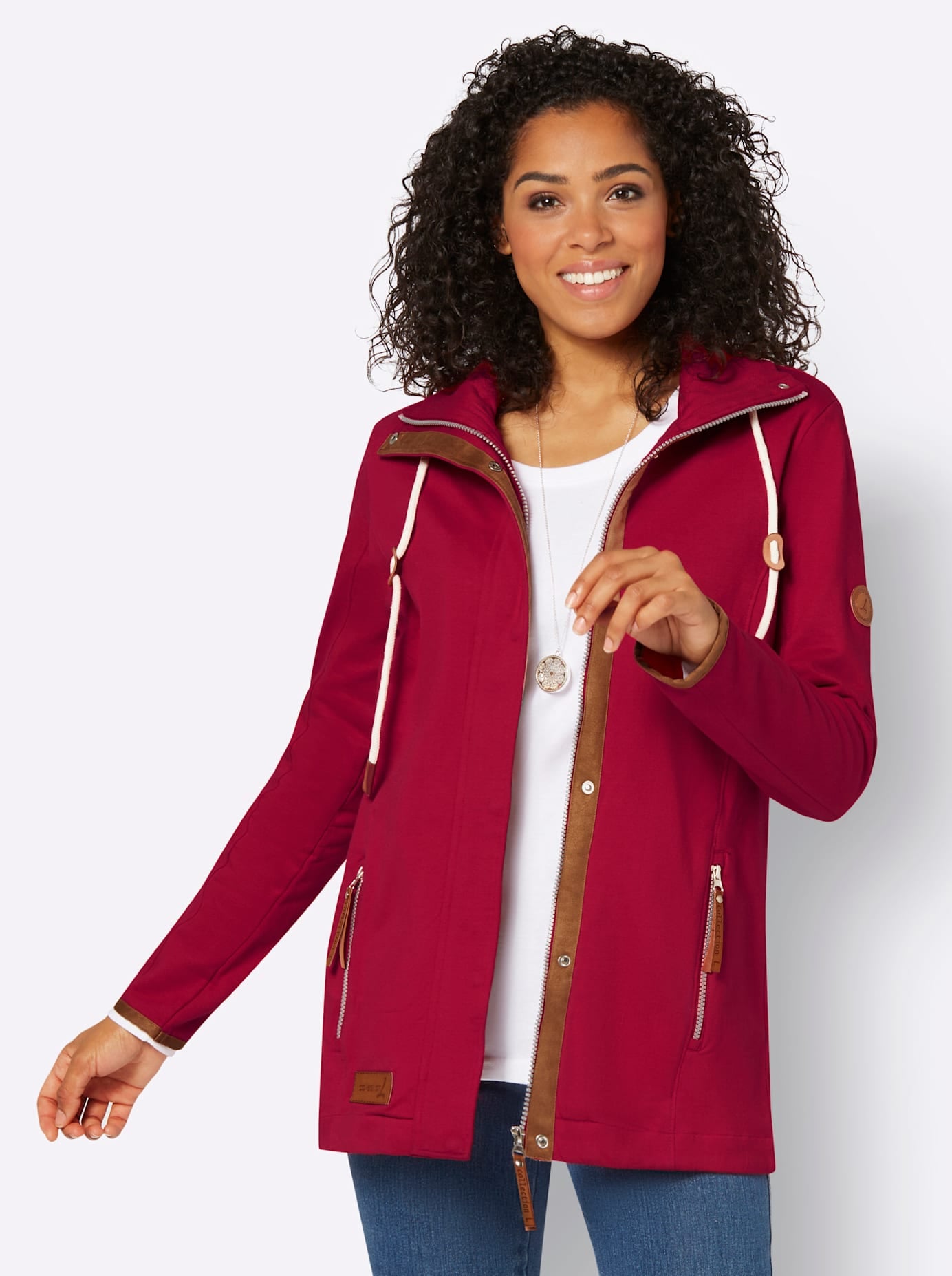Casual Looks Shirtjacke »Sweatjacke«, (1 tlg.)