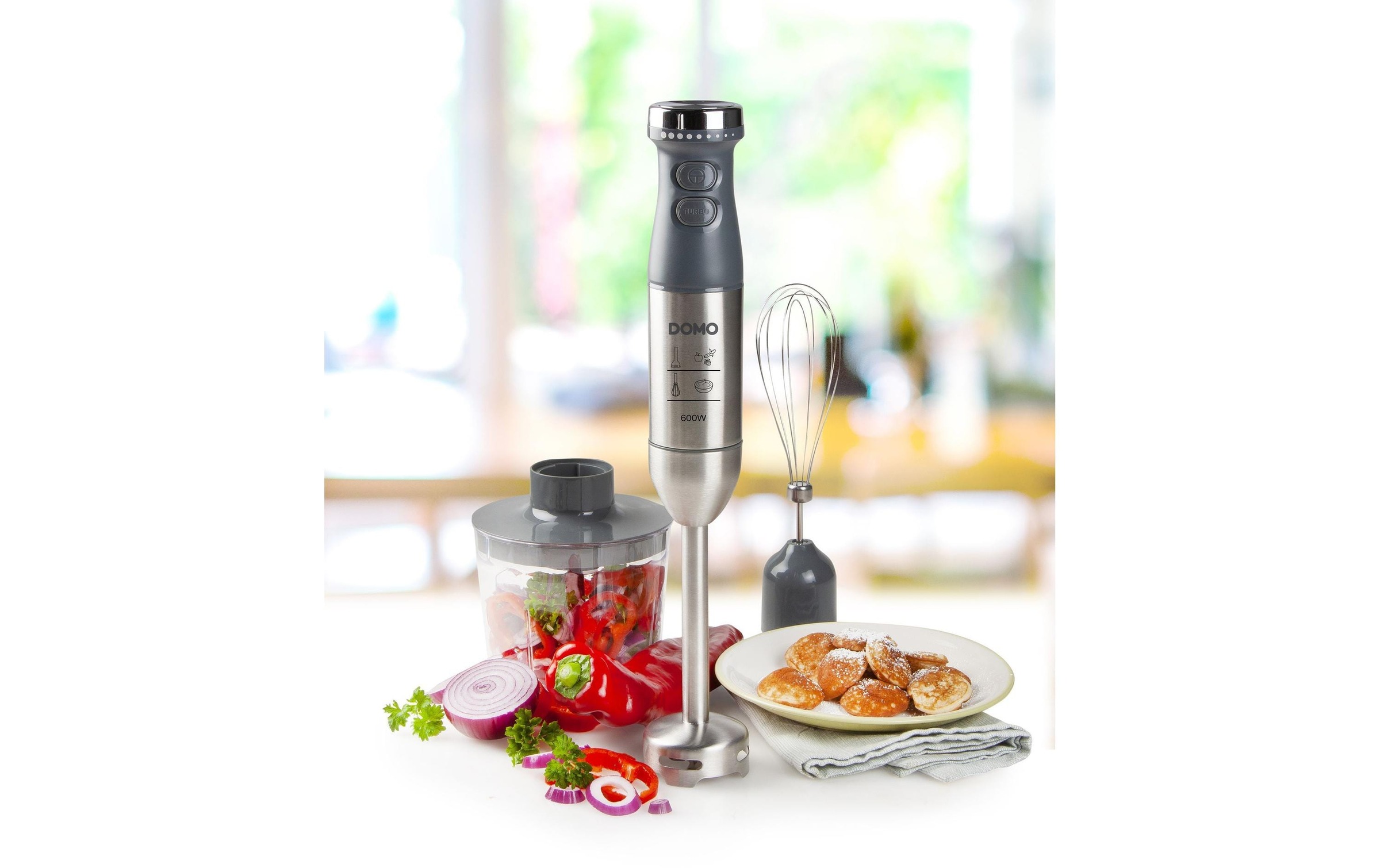 Domo Stabmixer »DO9226M Grau/Silber«, 600 W