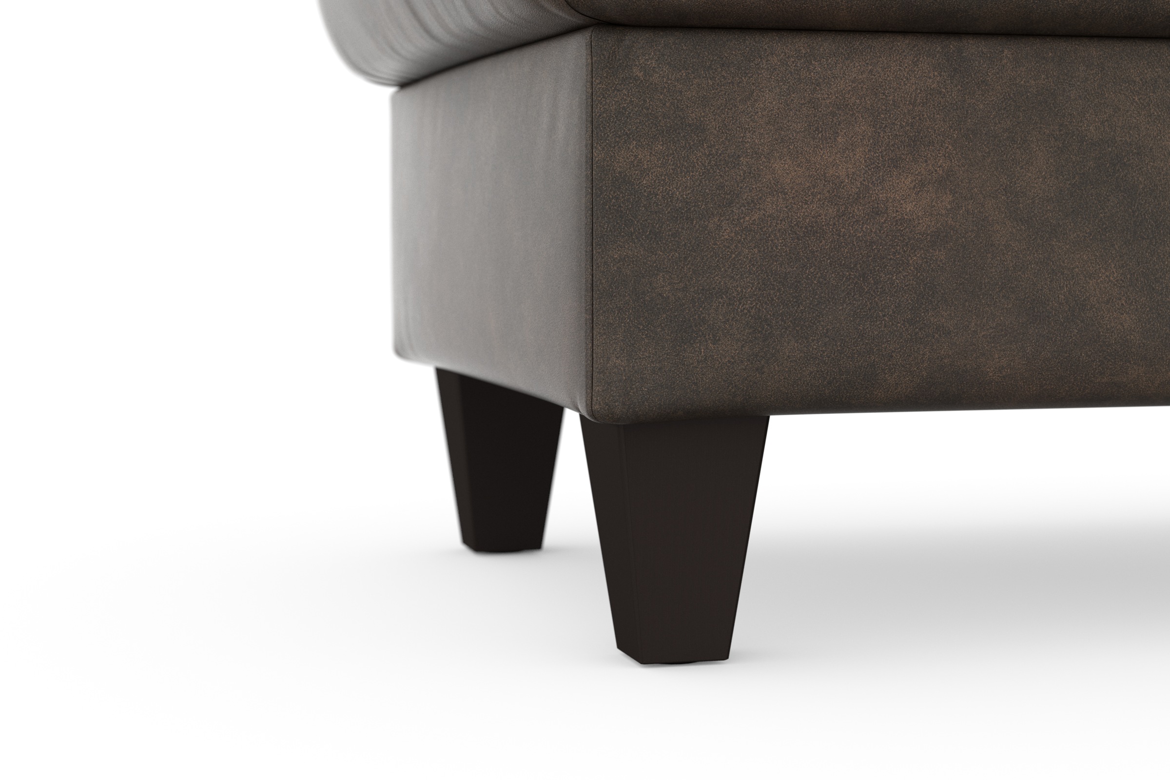 sit&more Stauraumhocker »Farö«, mit Stauraum und Federkern und wengefarbenen Füssen